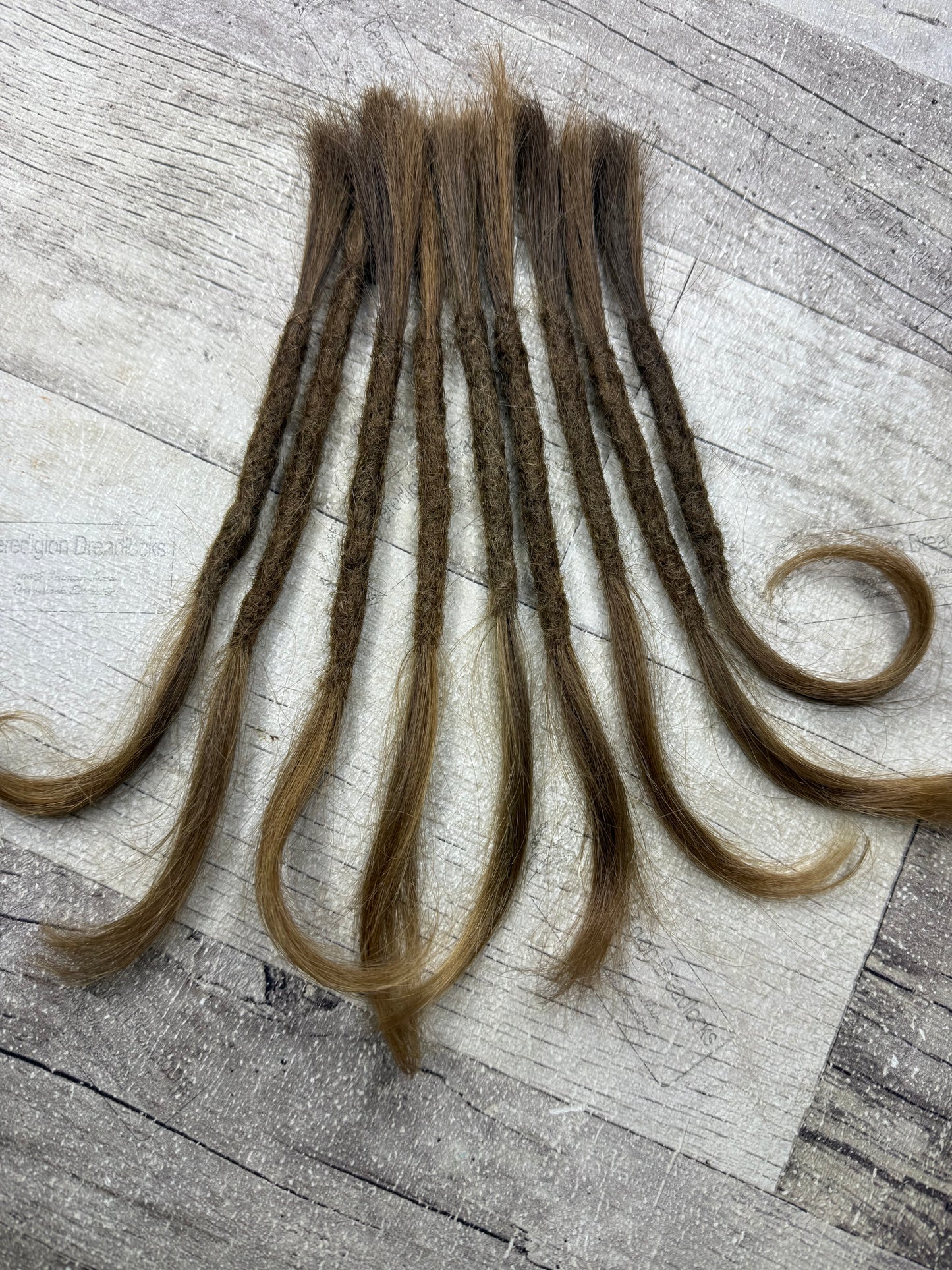Raw Medium-Dark Blonde 8 Inch Extensions - Ceredigion Dreadlocks