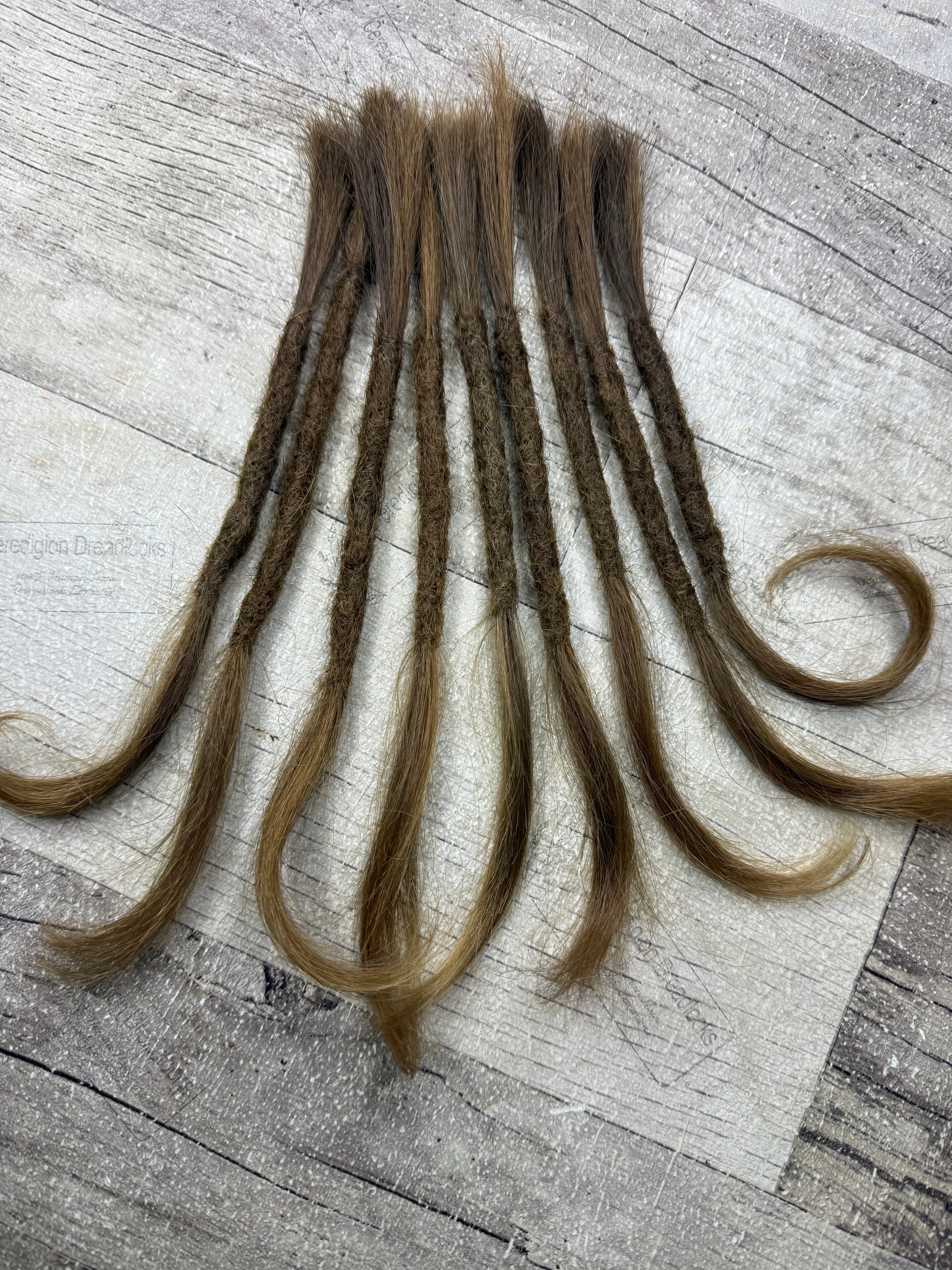 Raw Medium-Dark Blonde 8 Inch Extensions - Ceredigion Dreadlocks