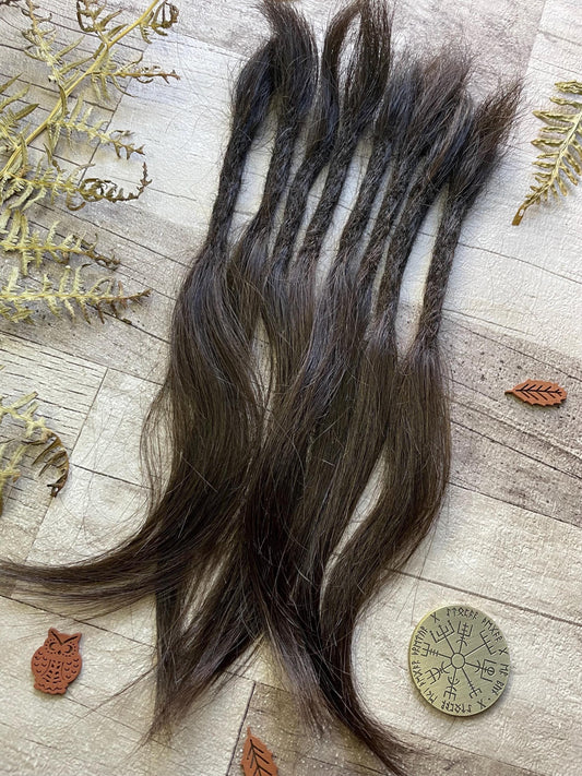 Raw Dark Brown 13 Inch Extensions - Ceredigion Dreadlocks