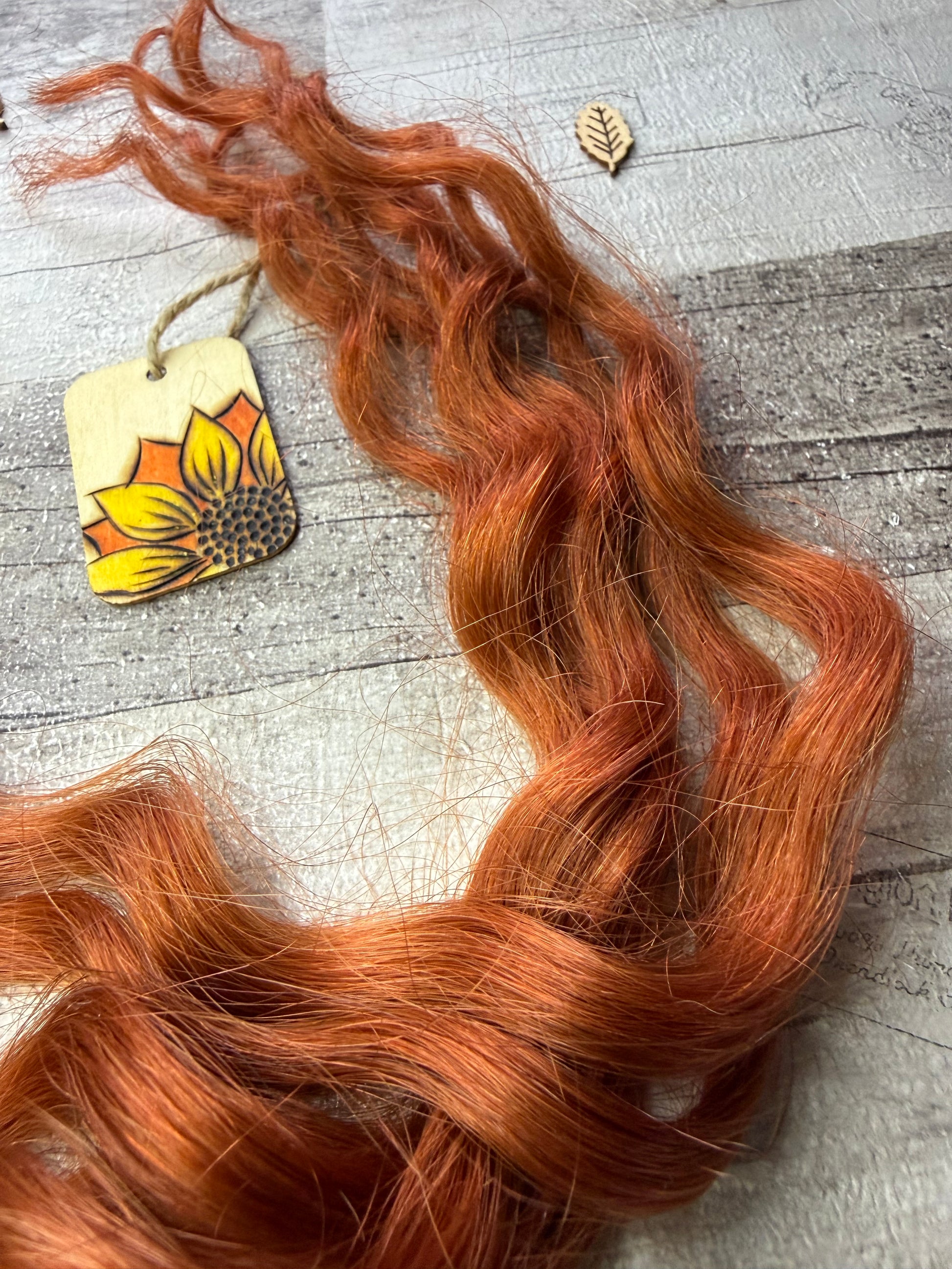 Firey Copper Curly Hair Extensions 24 Inch - Ceredigion Dreadlocks
