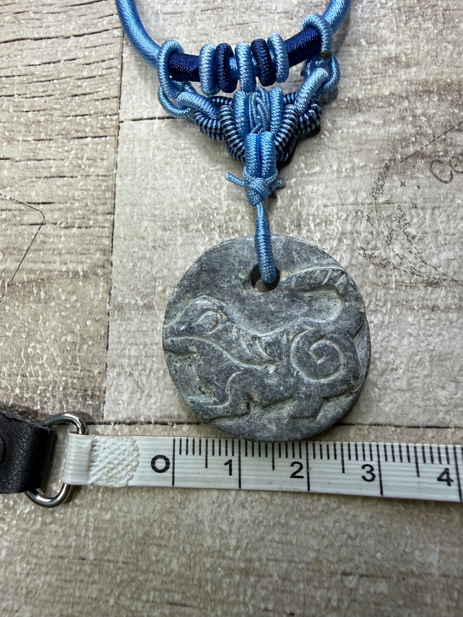 Hand Carved Stone Necklace - Otter - Ceredigion Dreadlocks