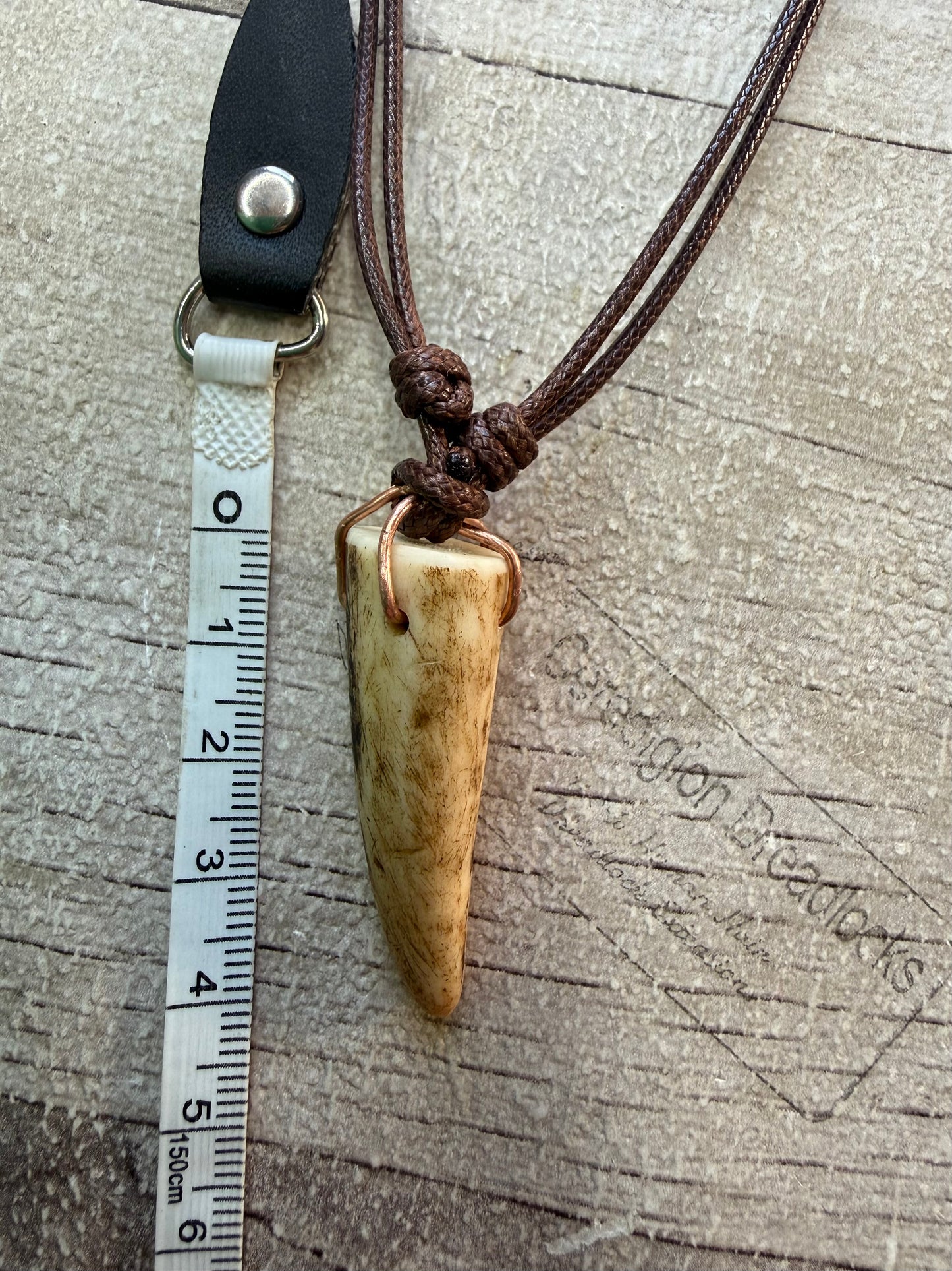Antler Tip & Copper Necklace - Ceredigion Dreadlocks