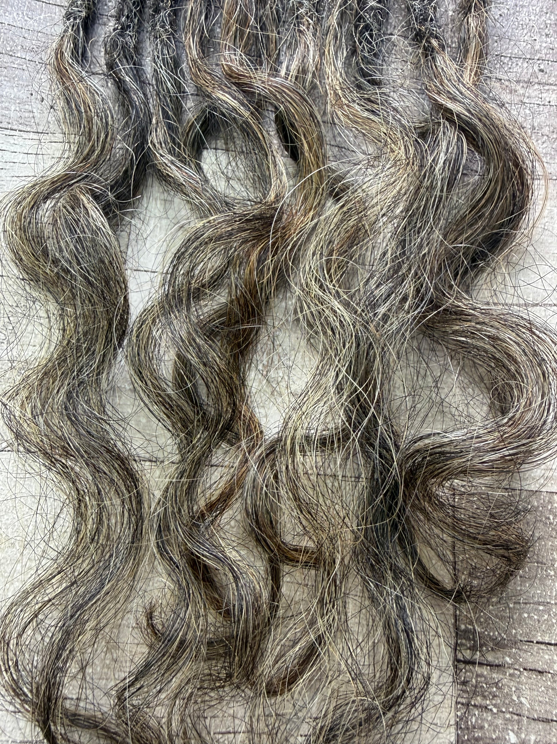 Raw Salt & Pepper Dreadlock Extensions 18 Inch - Ceredigion Dreadlocks