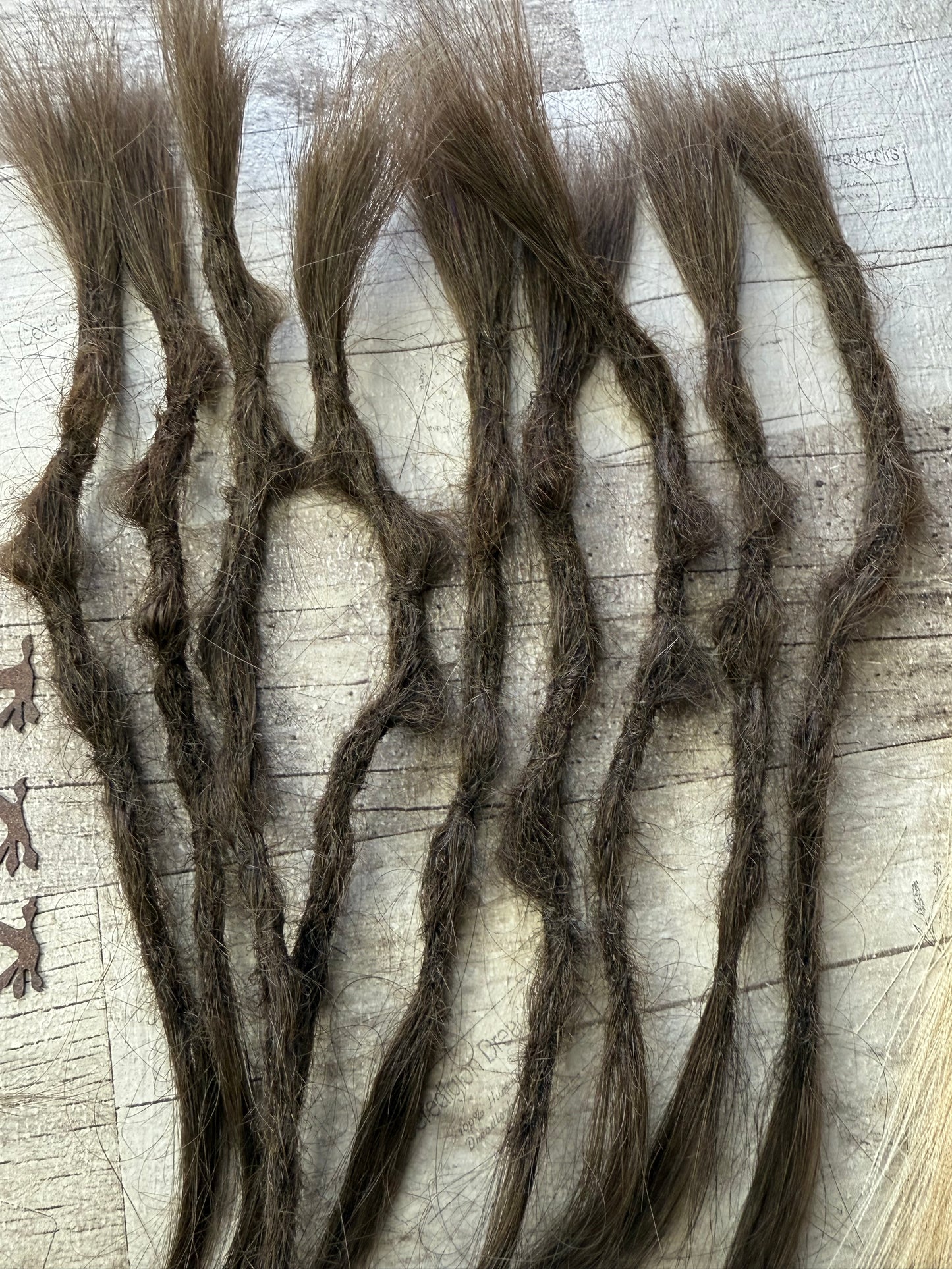 Medium Brown Dreadlock Extensions Wild Style 14 Inch - Ceredigion Dreadlocks