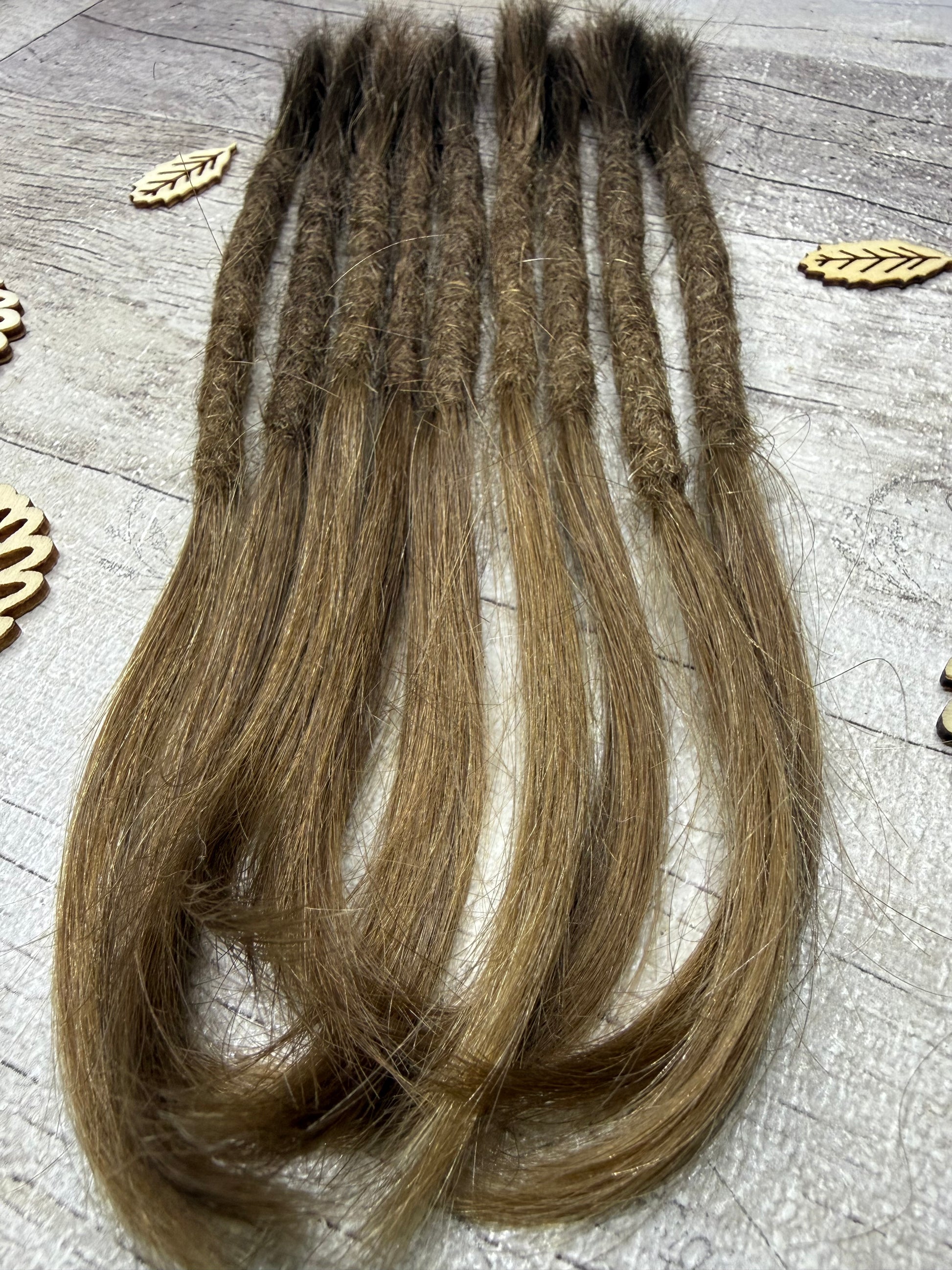 Raw Dark Blonde 9 Inch Extensions - Ceredigion Dreadlocks