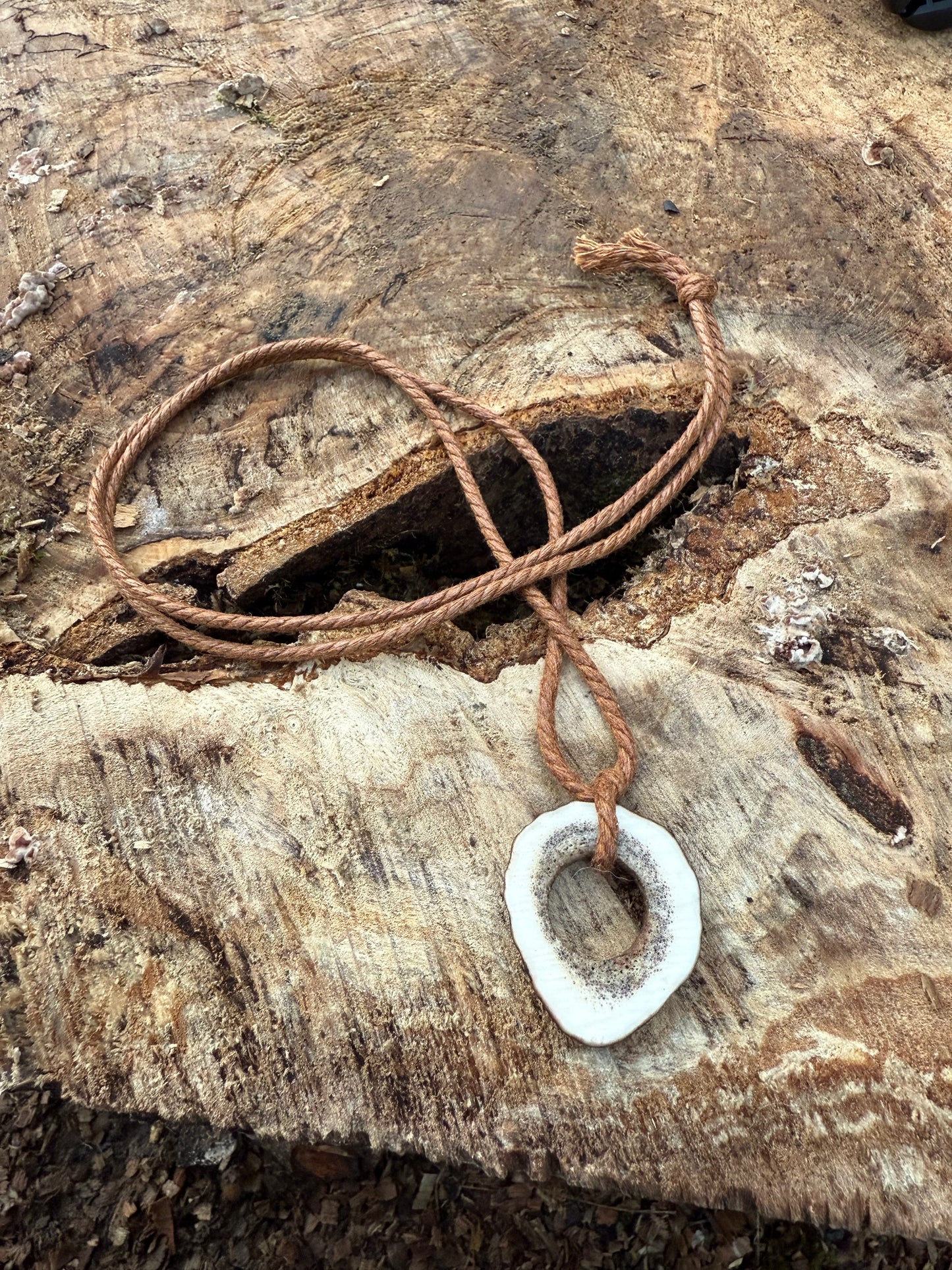 Antler Disc Necklace - Ceredigion Dreadlocks
