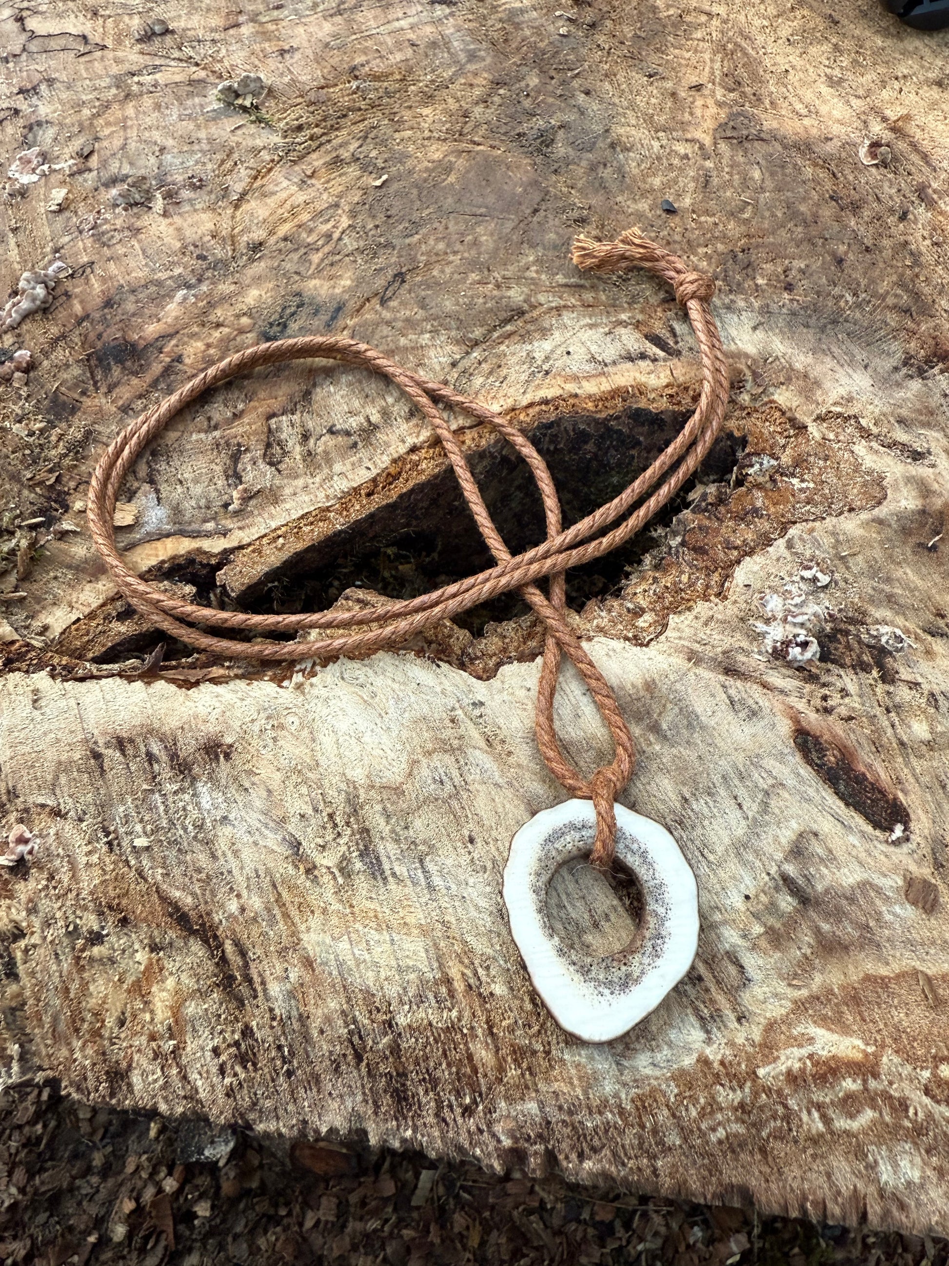 Antler Disc Necklace - Ceredigion Dreadlocks