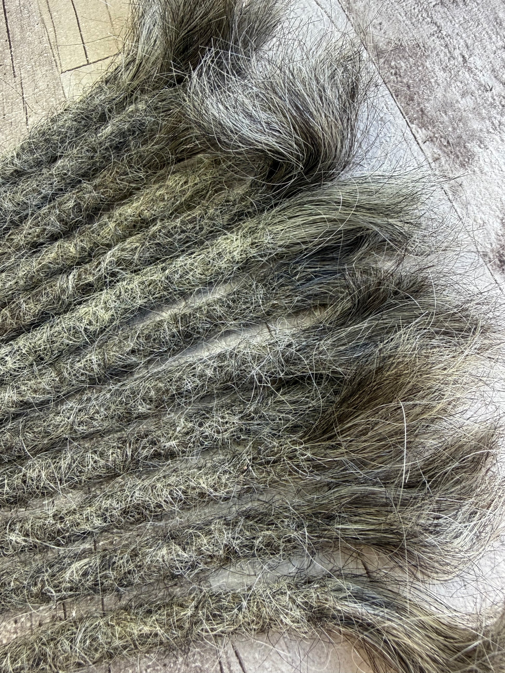 Raw Salt & Pepper Dreadlock Extensions 13 Inch - Ceredigion Dreadlocks
