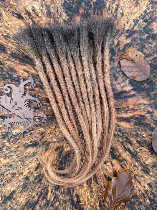 Ombre Dreadlock Extensions 10 Inch