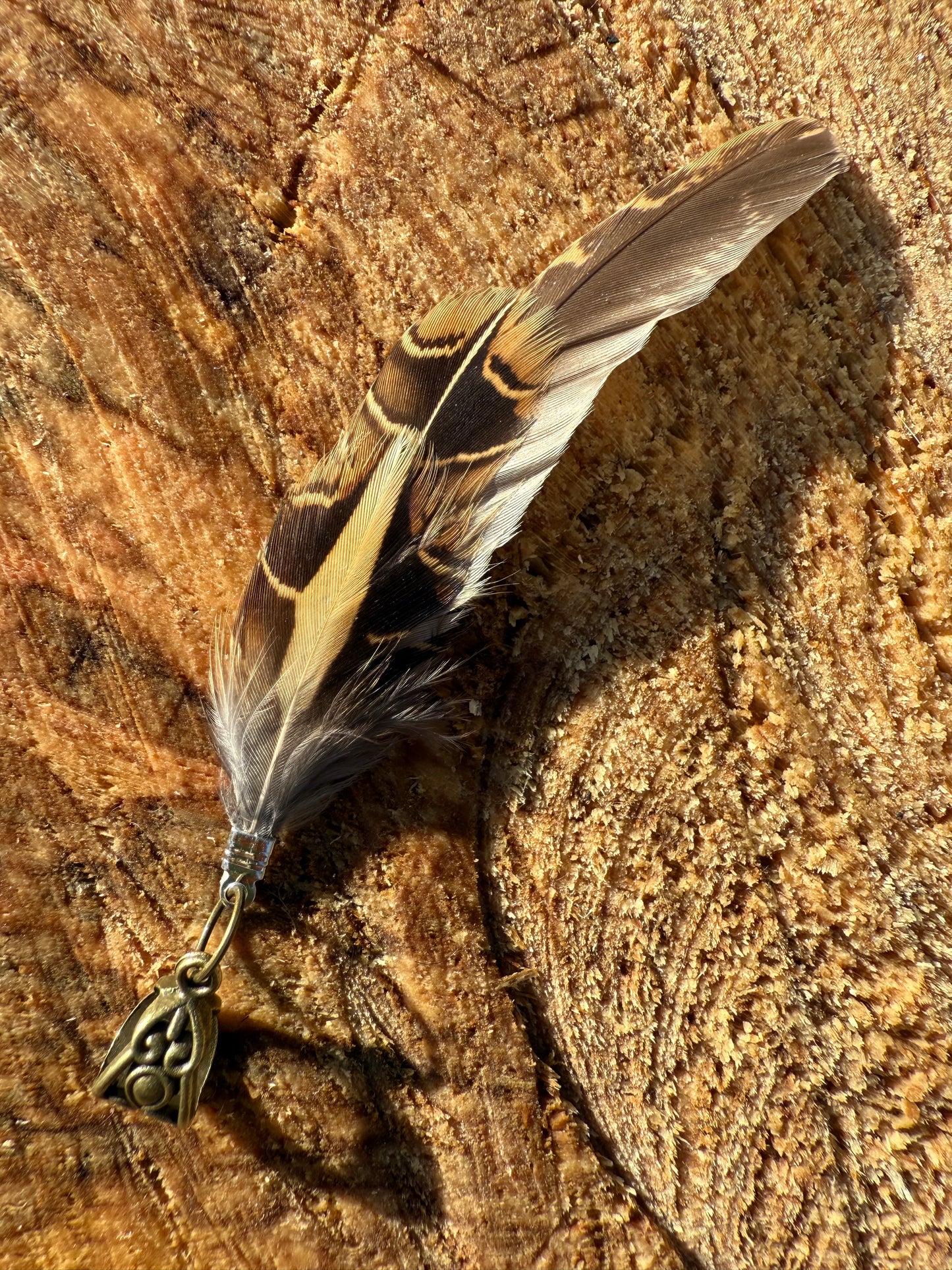 Wild Bird Feather Dreadlock Charm - Ceredigion Dreadlocks