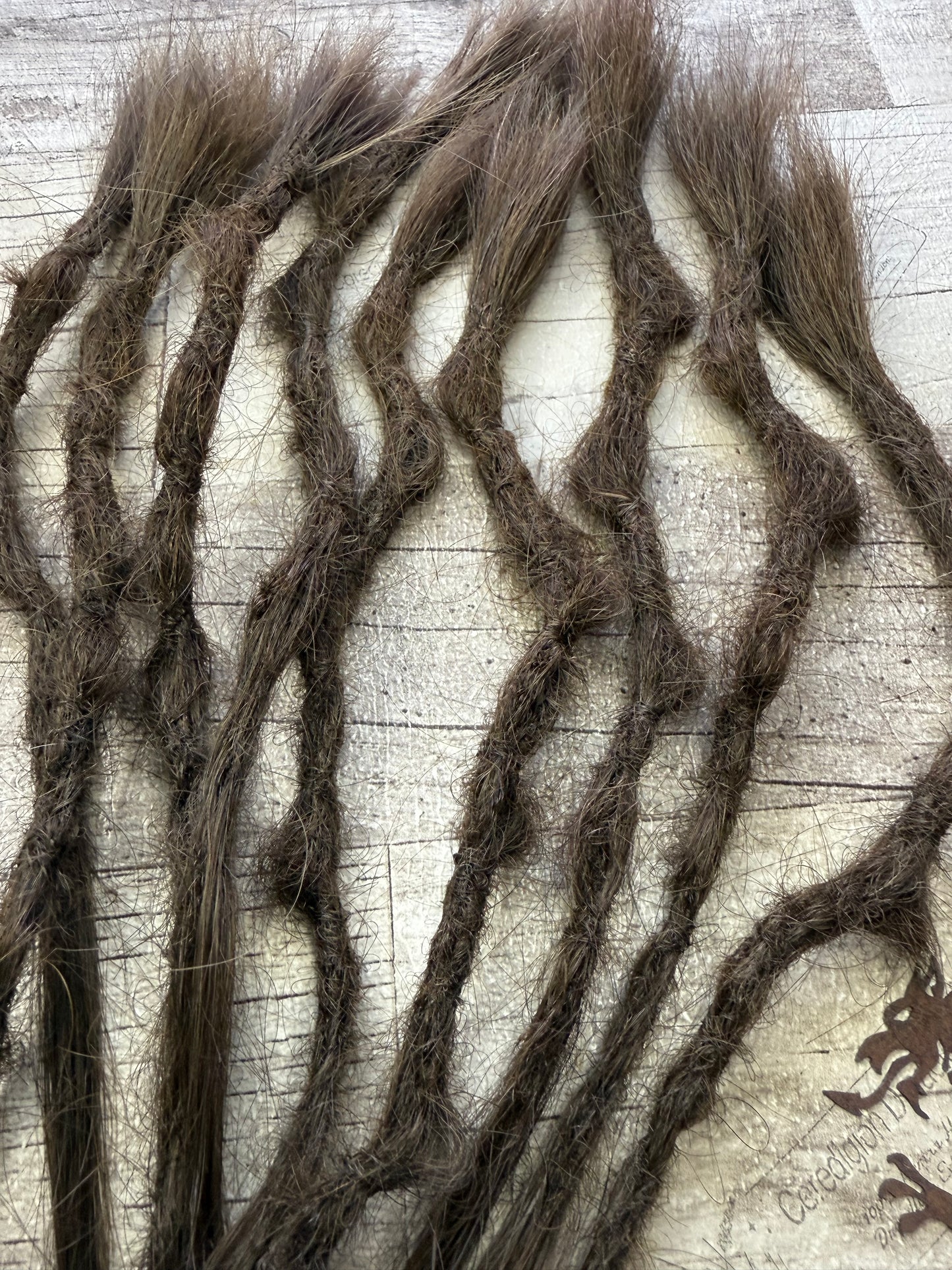 Medium Brown Dreadlock Extensions Wild Style 14 Inch - Ceredigion Dreadlocks