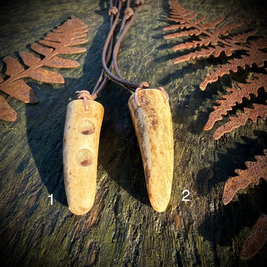 Antler Tip & Copper Necklace - Ceredigion Dreadlocks
