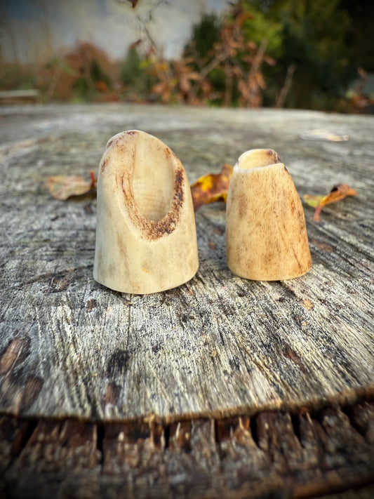 Antler Dreadlock Beads Pair - Ceredigion Dreadlocks