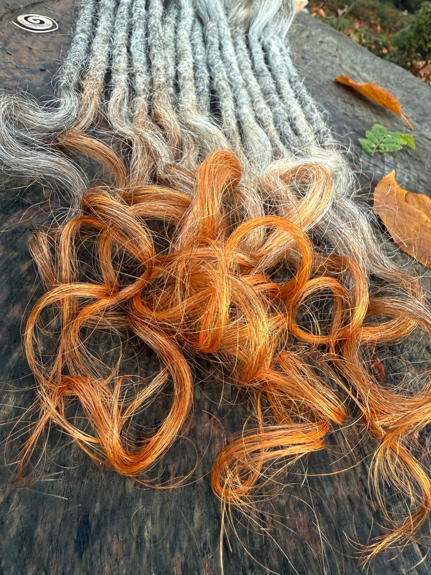 Raw Grey Salt & Pepper 16 Inch Extensions - Ceredigion Dreadlocks