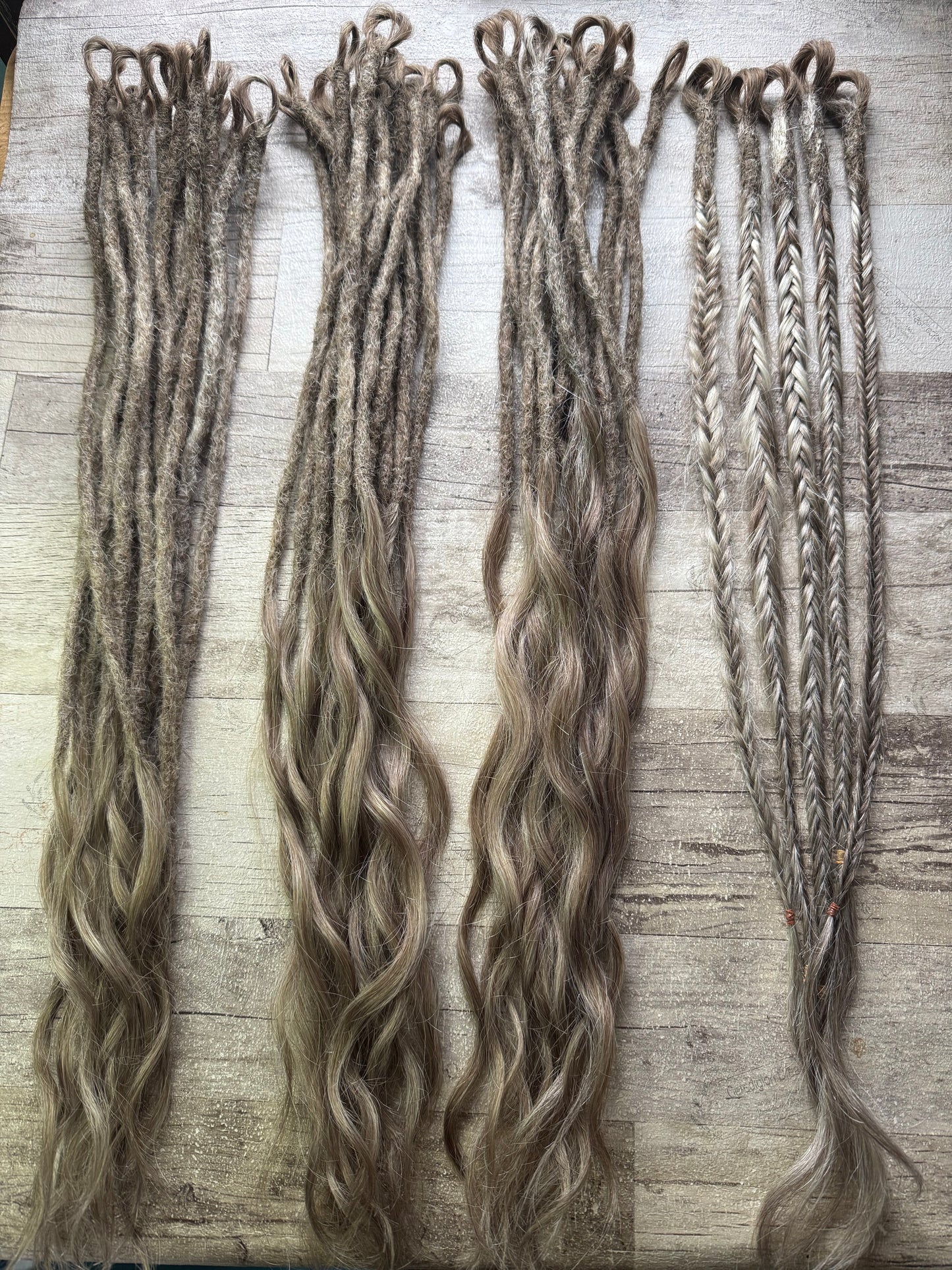 Jenn : x50 looped dreadlock extensions - Ceredigion Dreadlocks