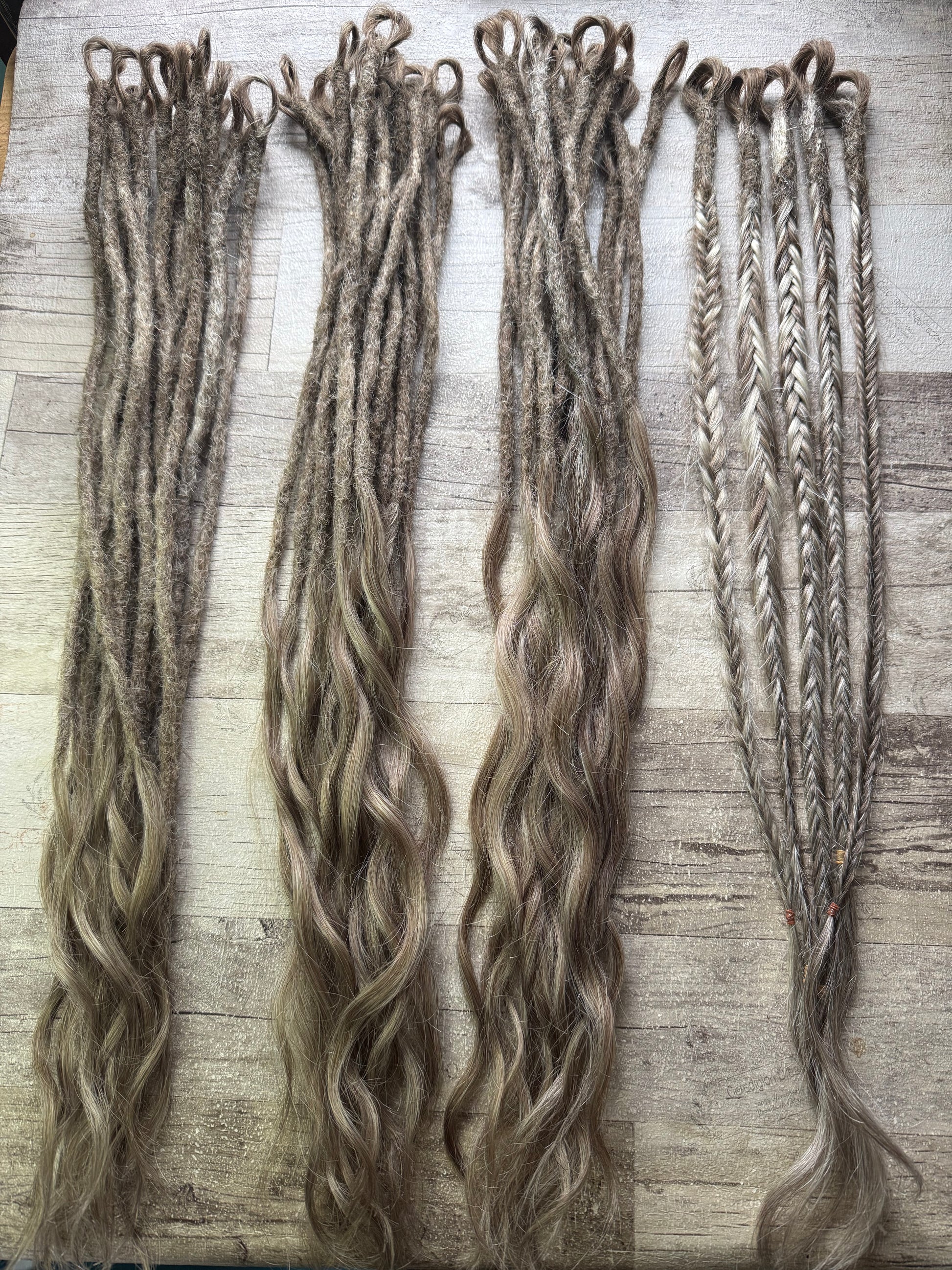 Jenn : x50 looped dreadlock extensions - Ceredigion Dreadlocks