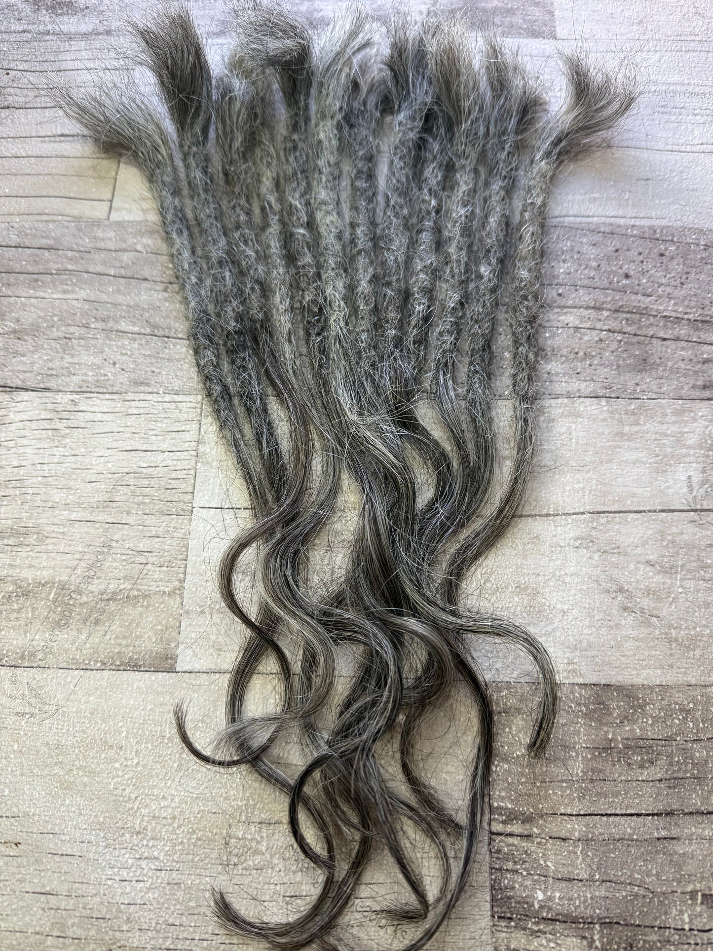 Raw Salt & Pepper Dreadlock Extensions 13 Inch - Ceredigion Dreadlocks