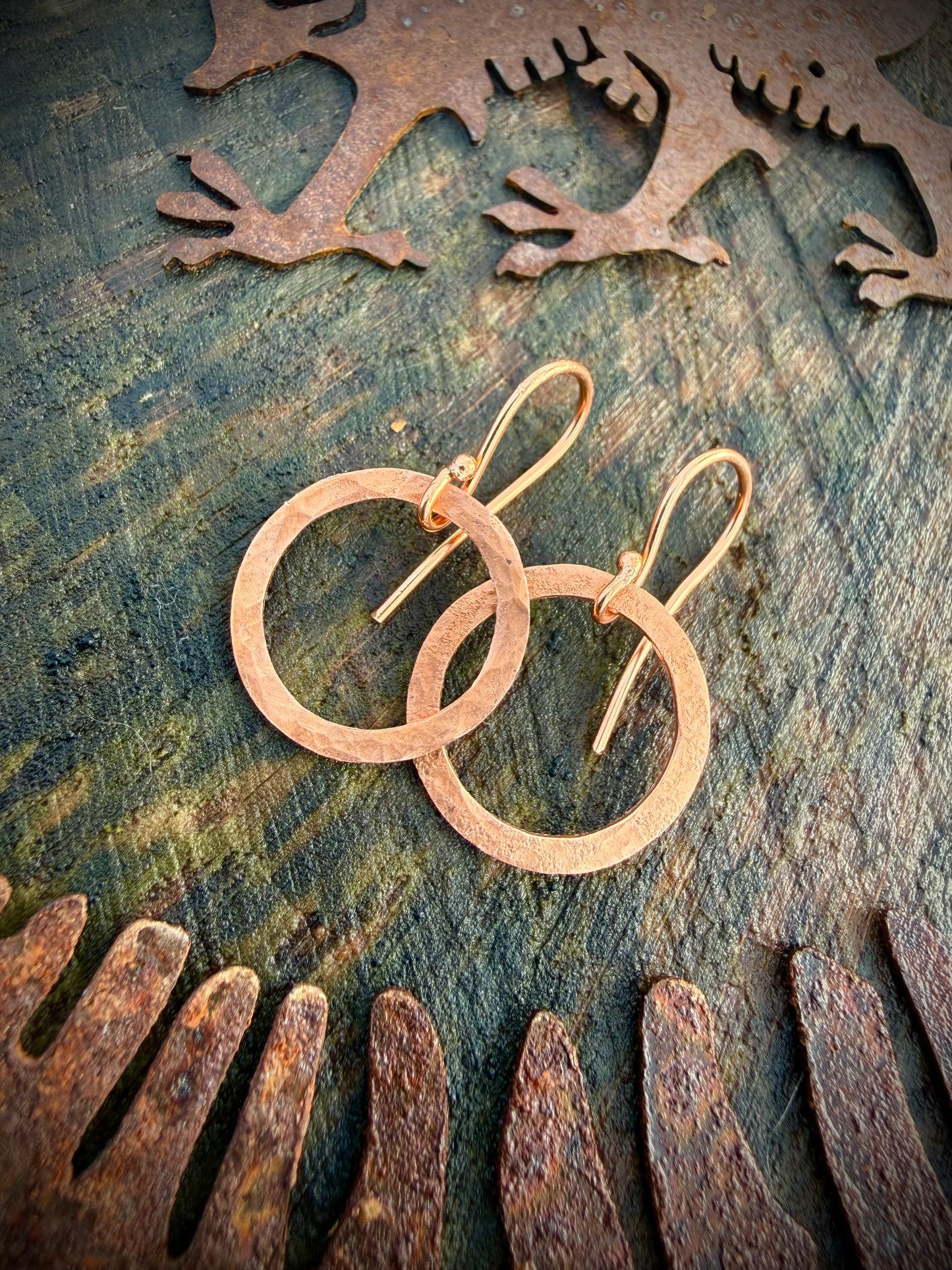 Genuine Copper Earrings - Ceredigion Dreadlocks