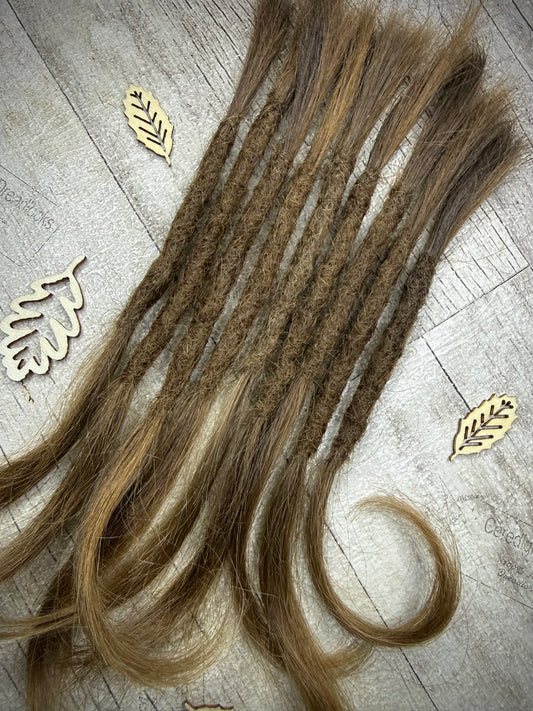 Raw Medium-Dark Blonde 8 Inch Extensions - Ceredigion Dreadlocks