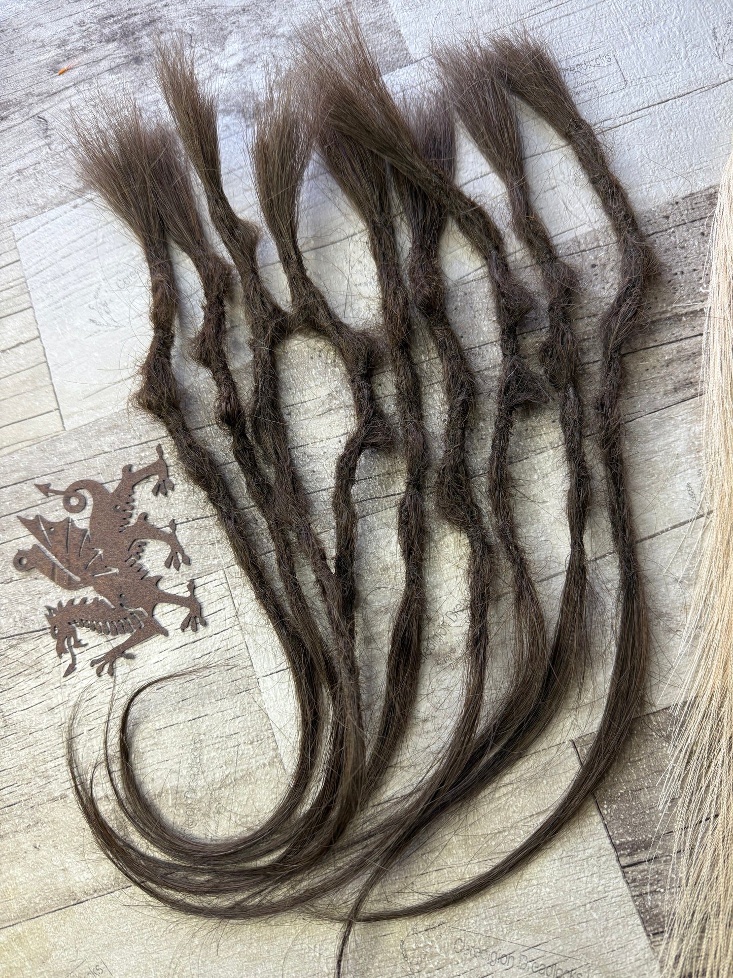 Medium Brown Dreadlock Extensions Wild Style 14 Inch - Ceredigion Dreadlocks