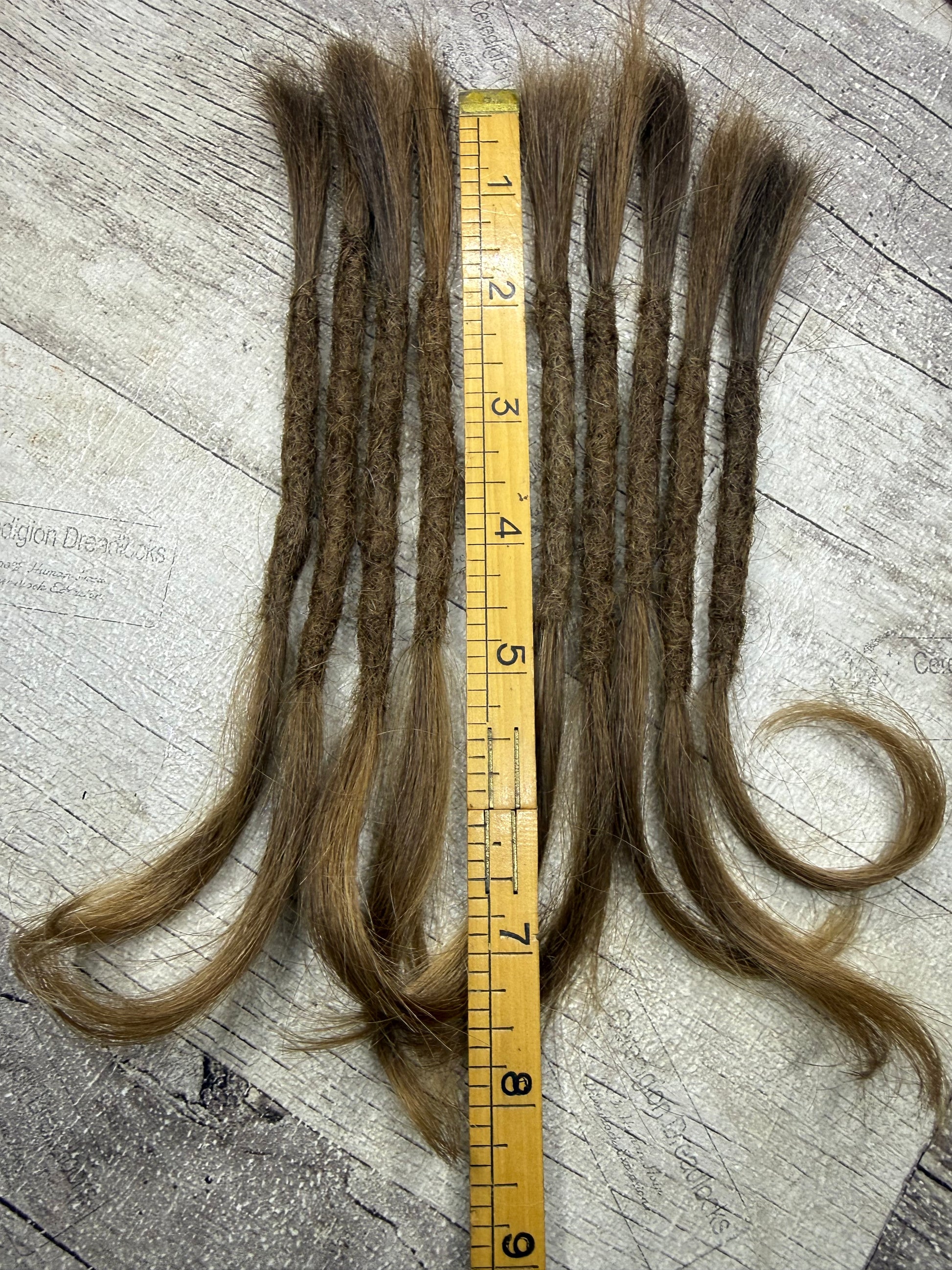 Raw Medium-Dark Blonde 8 Inch Extensions - Ceredigion Dreadlocks