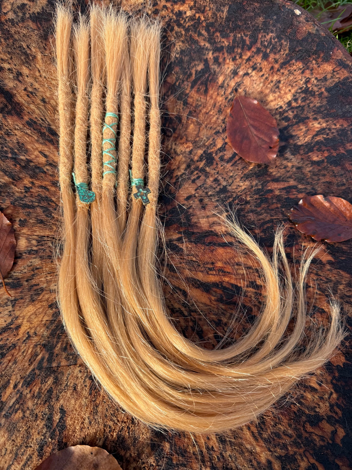 Strawberry Blonde Dreadlock Extensions 17 Inch