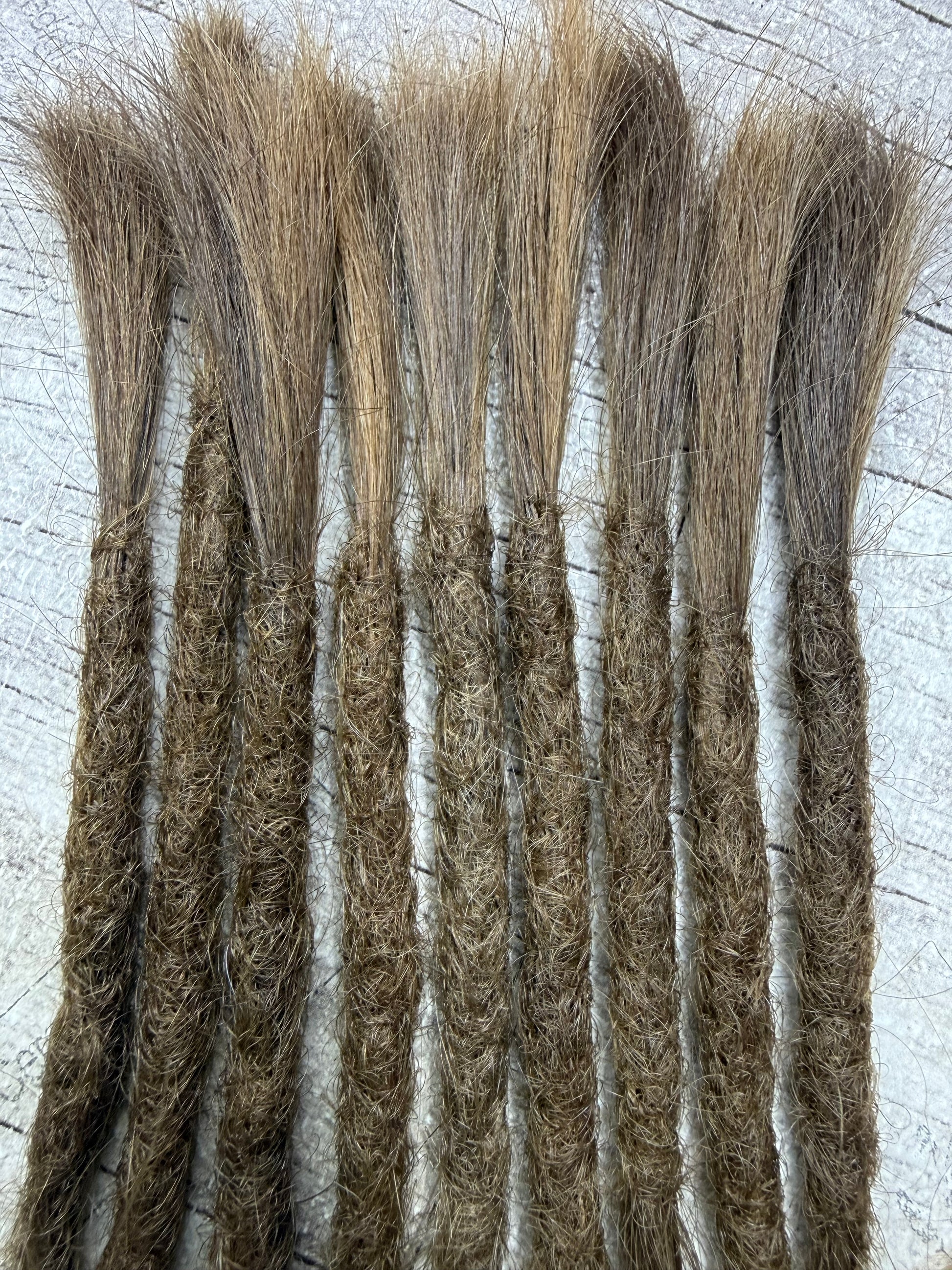 Raw Medium-Dark Blonde 8 Inch Extensions - Ceredigion Dreadlocks