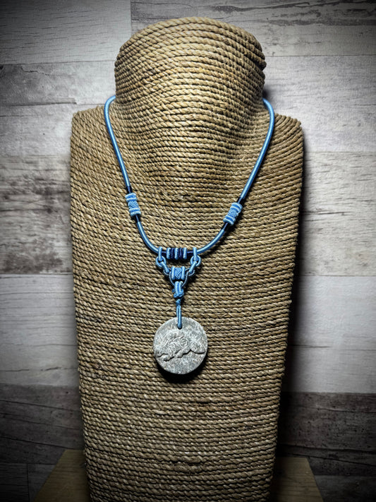 Hand Carved Stone Necklace - Beaver - Ceredigion Dreadlocks