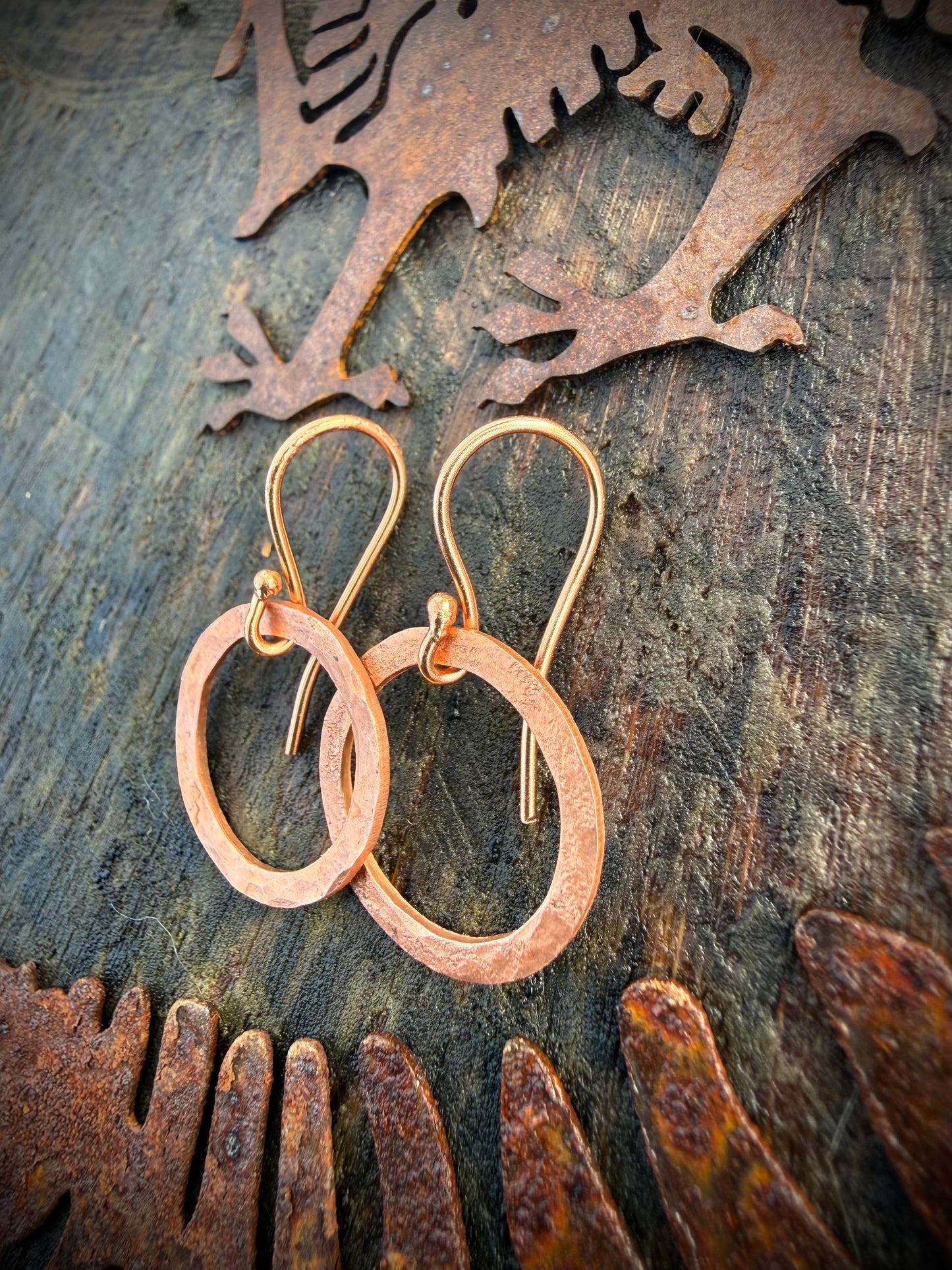 Genuine Copper Earrings - Ceredigion Dreadlocks
