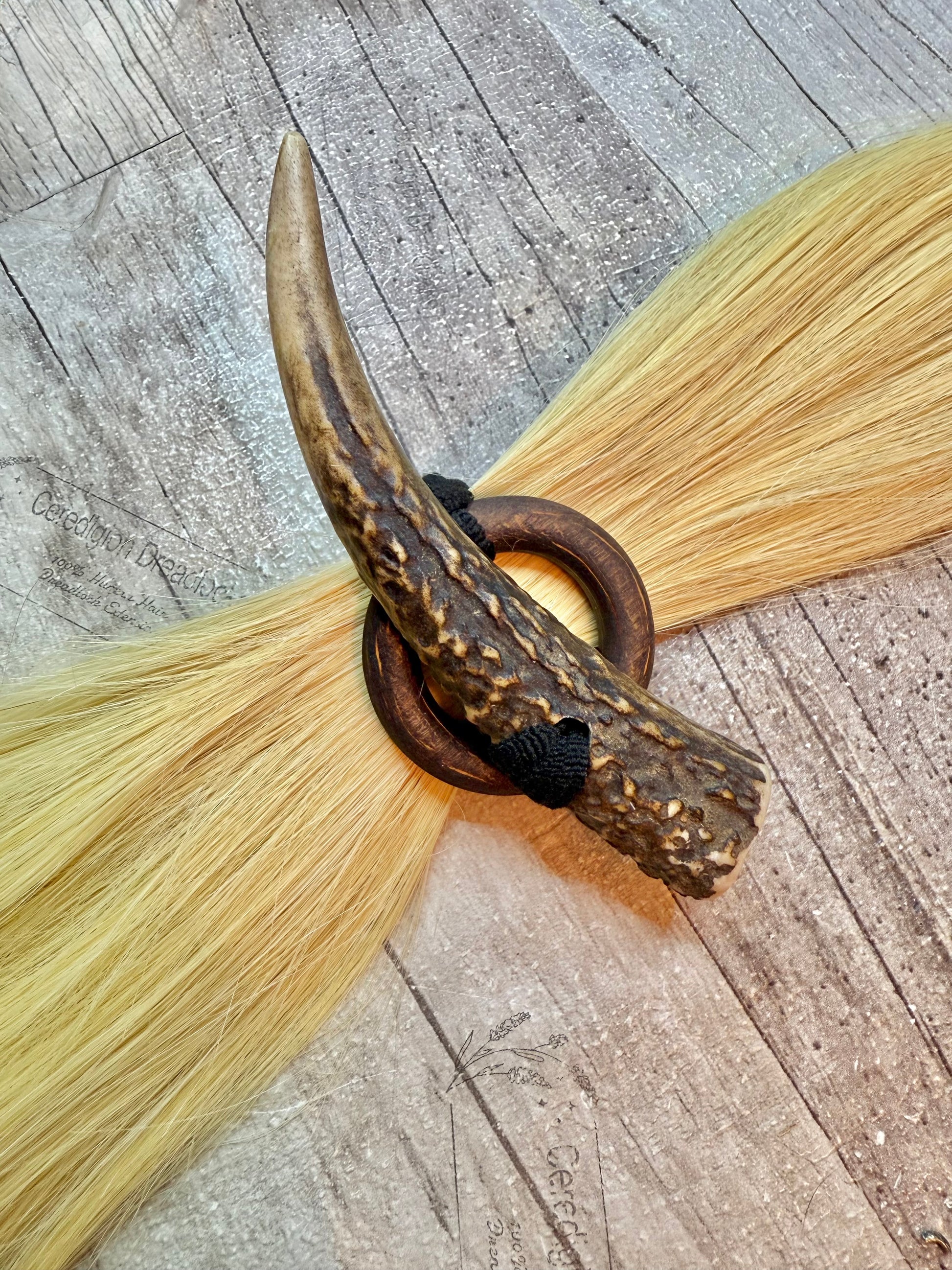 Antler Hair Toggle - Ceredigion Dreadlocks