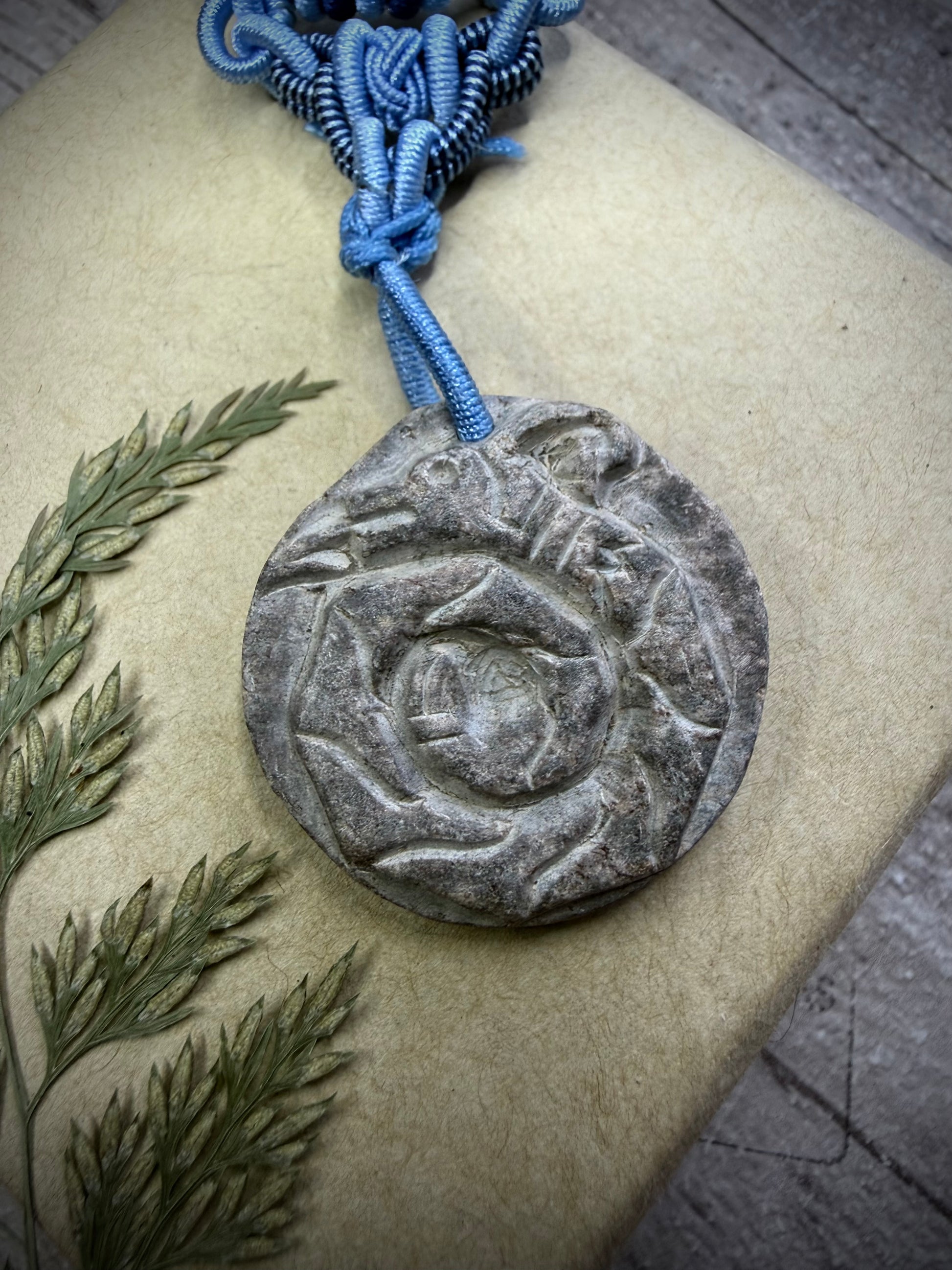 Hand Carved Stone Necklace - Serpent - Ceredigion Dreadlocks