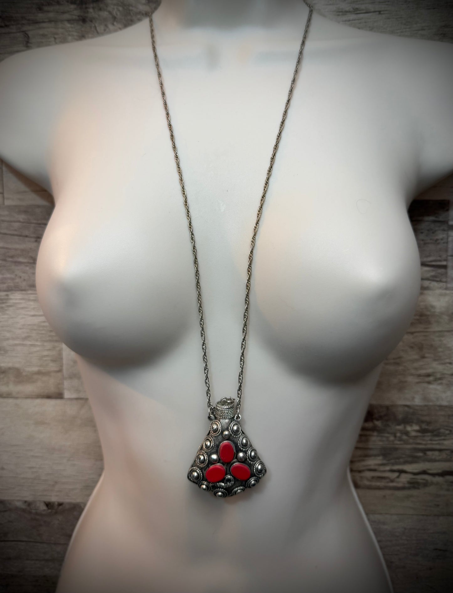 Tibetan Silver Bottle Necklace - Ceredigion Dreadlocks