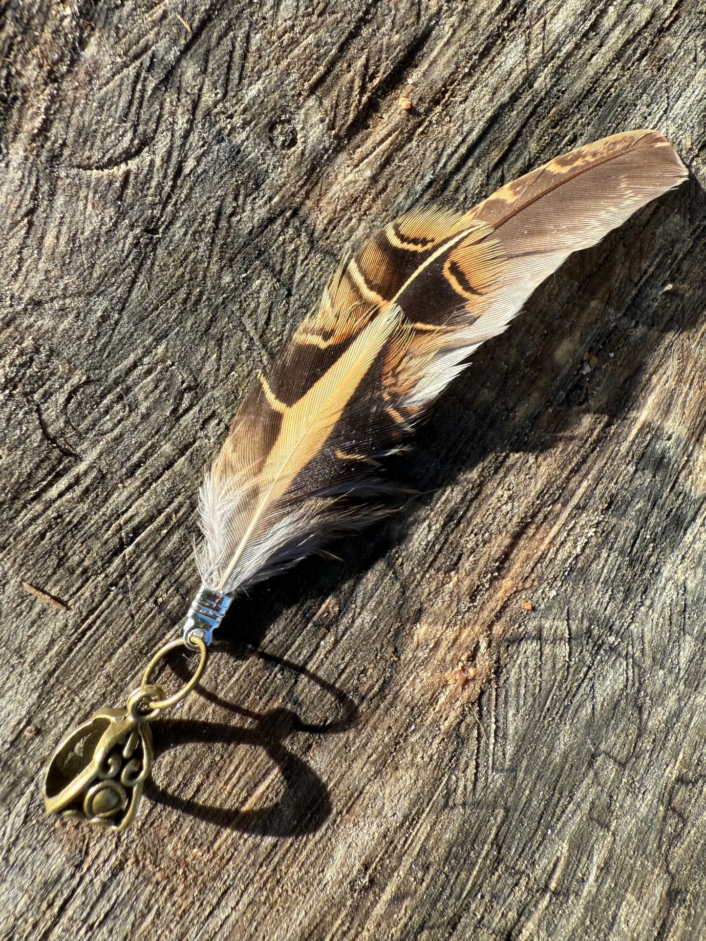Wild Bird Feather Dreadlock Charm - Ceredigion Dreadlocks