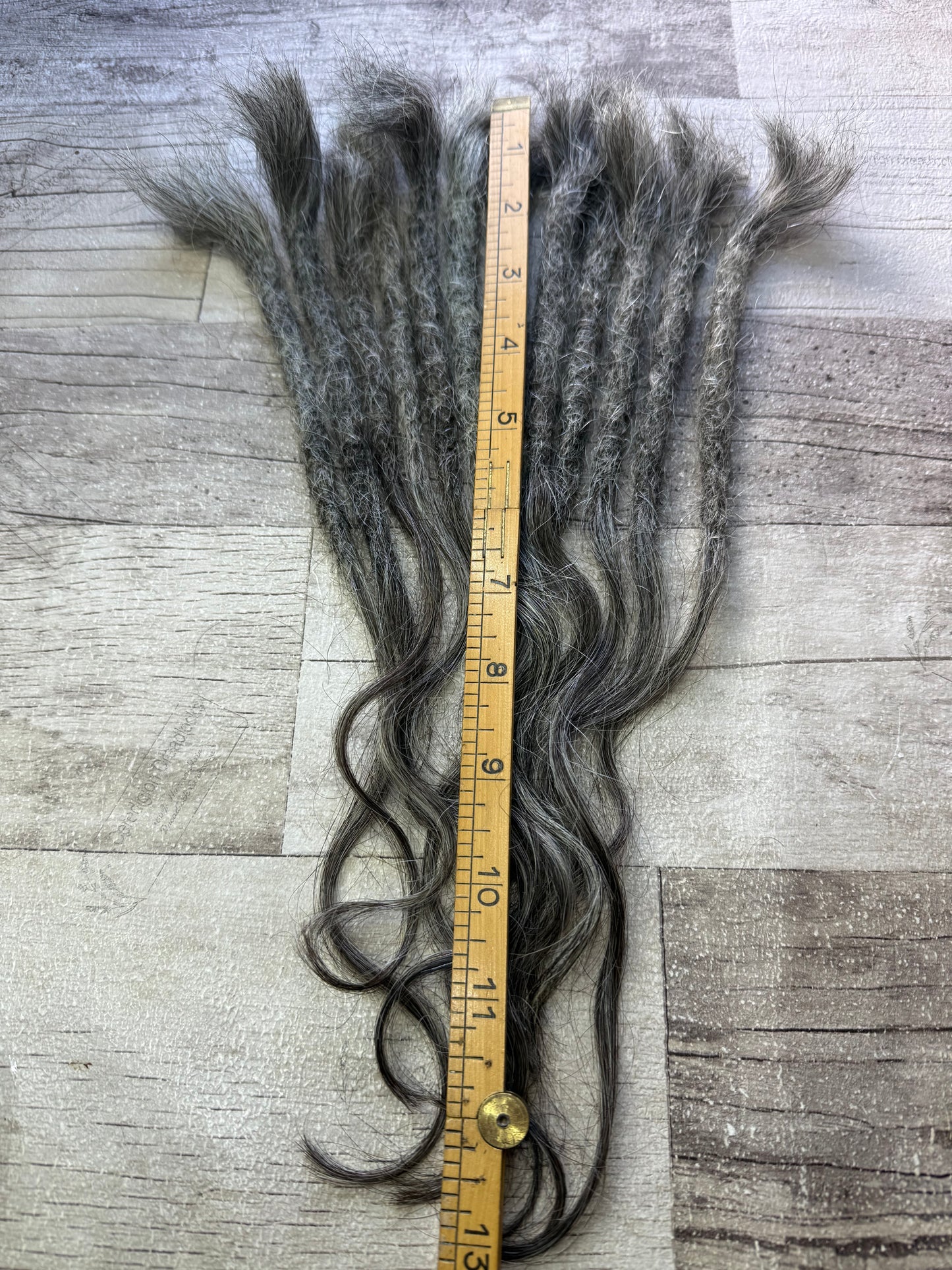 Raw Salt & Pepper Dreadlock Extensions 13 Inch - Ceredigion Dreadlocks
