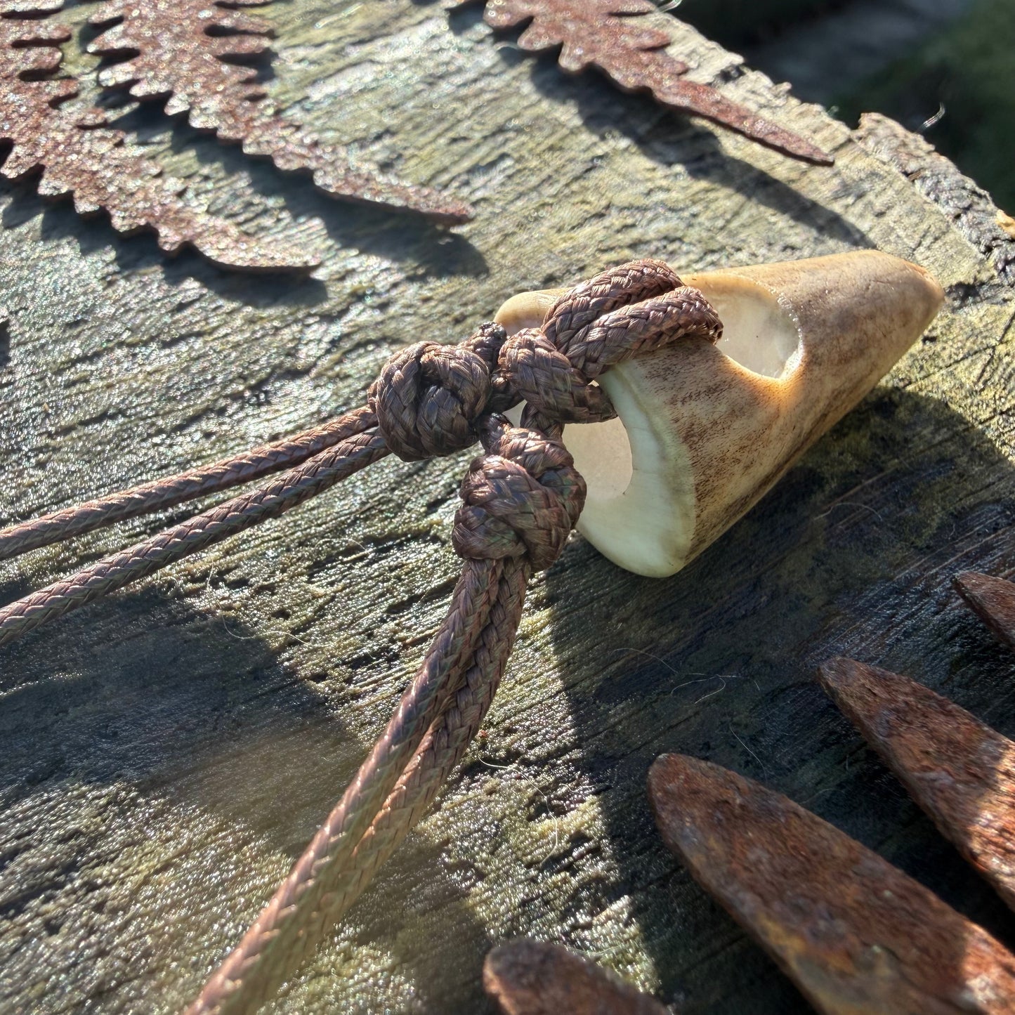 Antler Tip Necklace - Metal Free - Ceredigion Dreadlocks