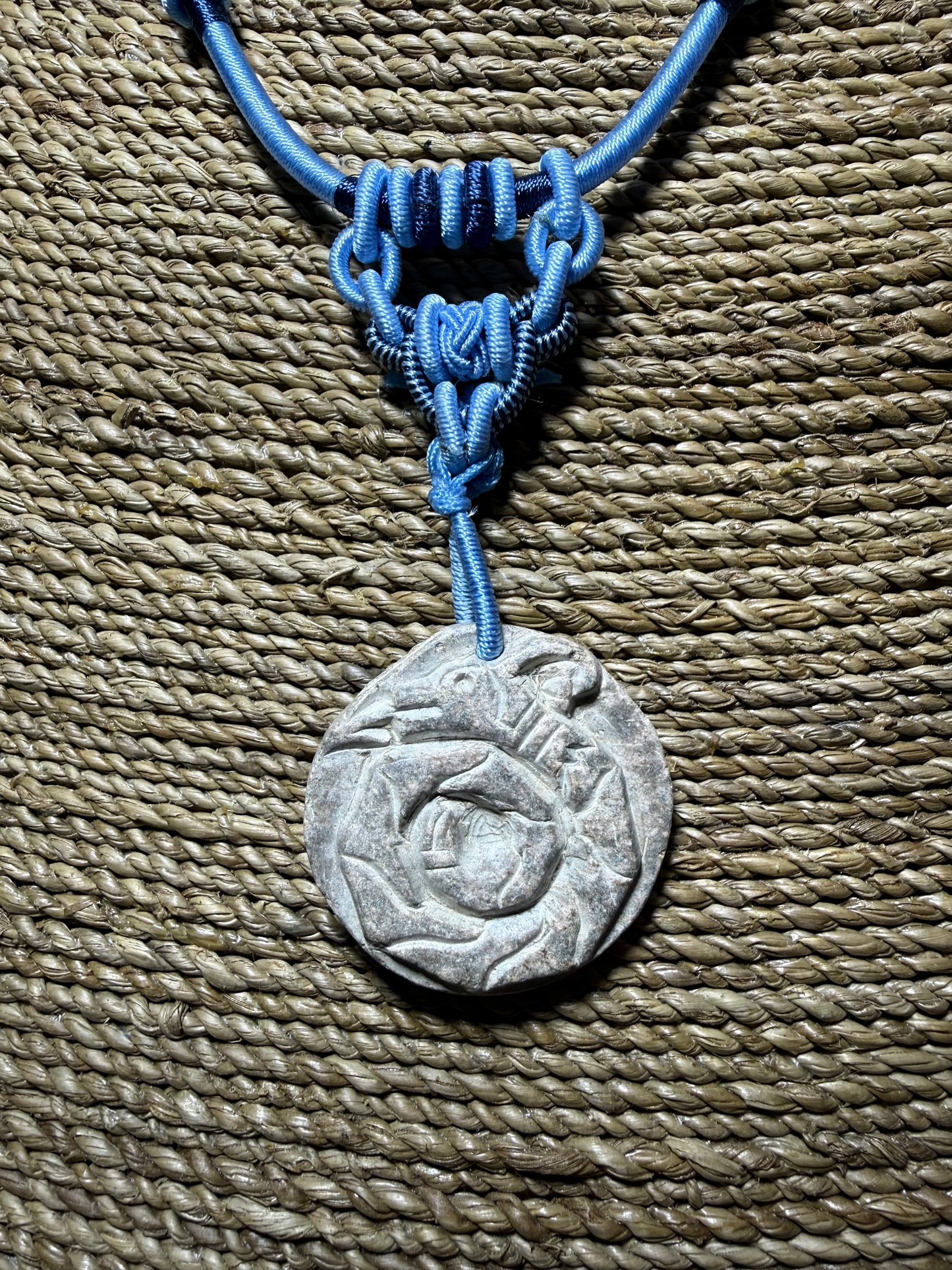 Hand Carved Stone Necklace - Serpent - Ceredigion Dreadlocks