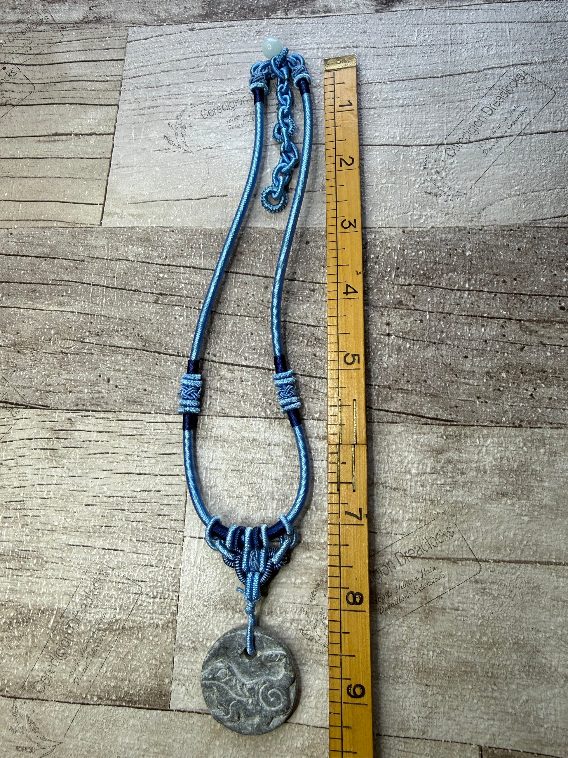 Hand Carved Stone Necklace - Otter - Ceredigion Dreadlocks