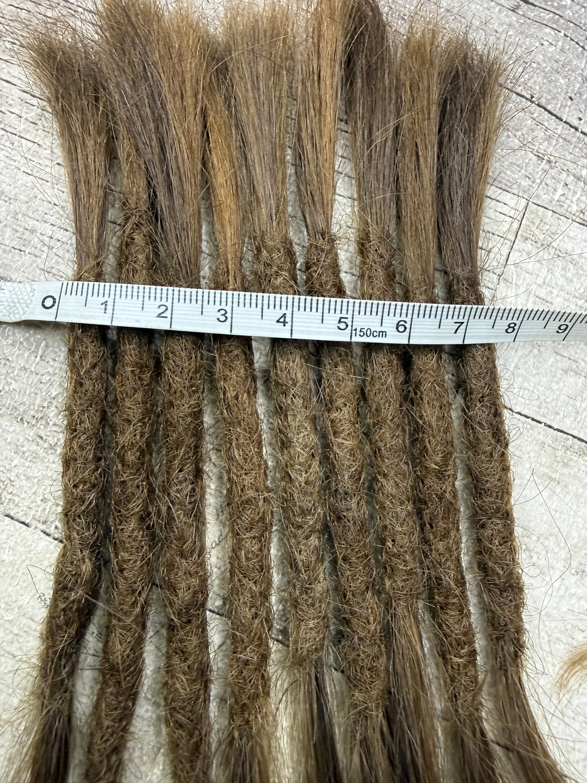 Raw Medium-Dark Blonde 8 Inch Extensions - Ceredigion Dreadlocks