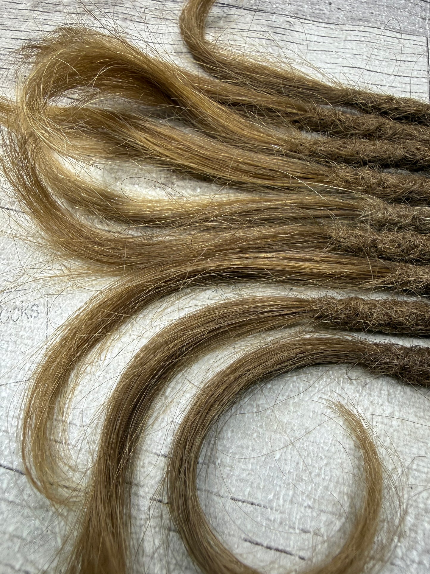Raw Medium-Dark Blonde 8 Inch Extensions - Ceredigion Dreadlocks