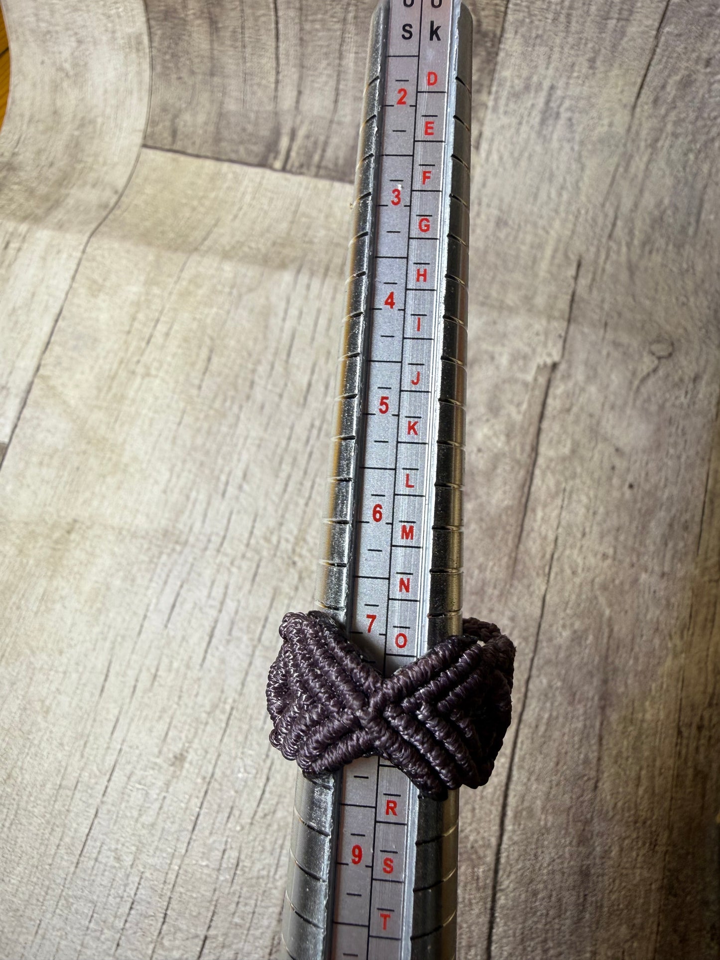 Macrame Hair Cuff / Ring - Brown - Ceredigion Dreadlocks