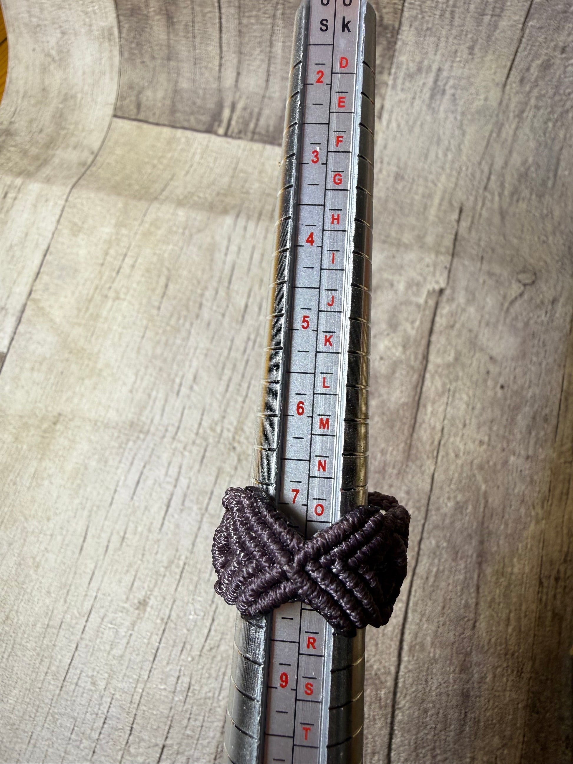 Macrame Hair Cuff / Ring - Brown - Ceredigion Dreadlocks