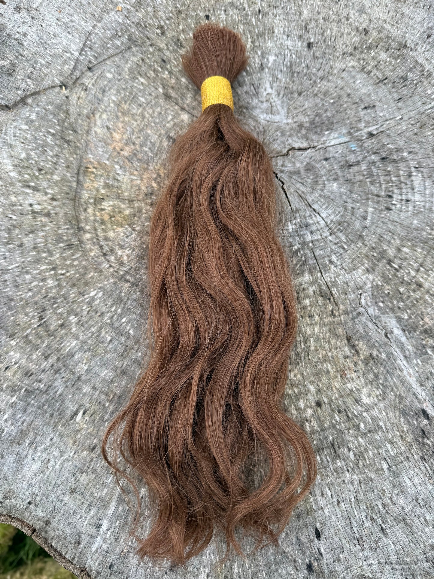 Dark Auburn 15 inch Curly Extensions - Ceredigion Dreadlocks