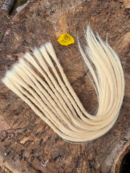 Light Blonde Extensions 18 Inch - Ceredigion Dreadlocks