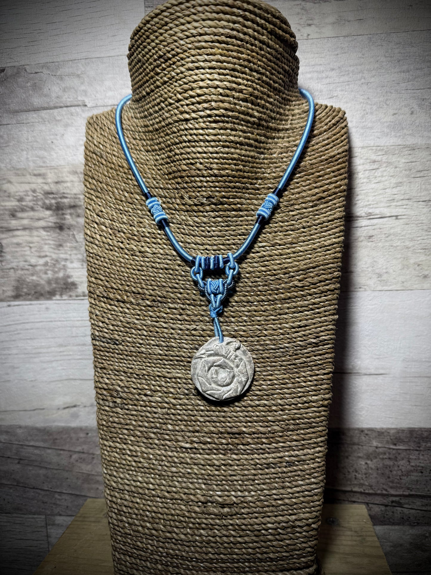 Hand Carved Stone Necklace - Serpent - Ceredigion Dreadlocks