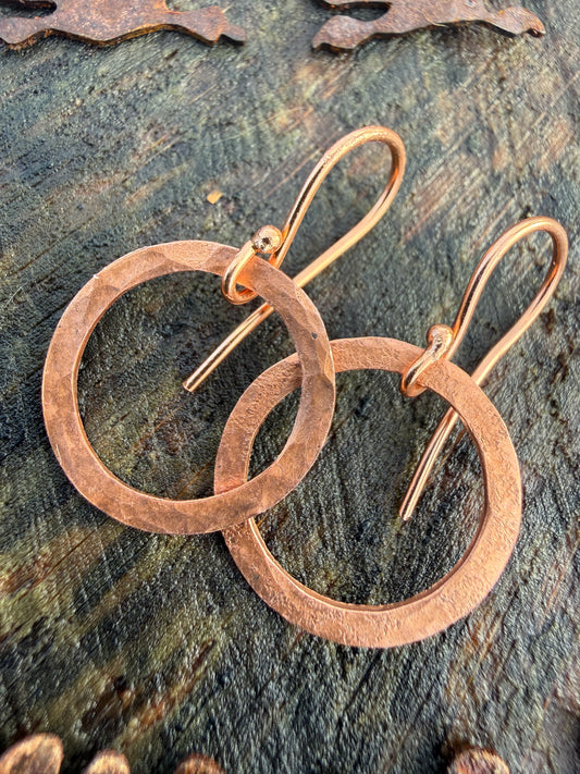 Genuine Copper Earrings - Ceredigion Dreadlocks
