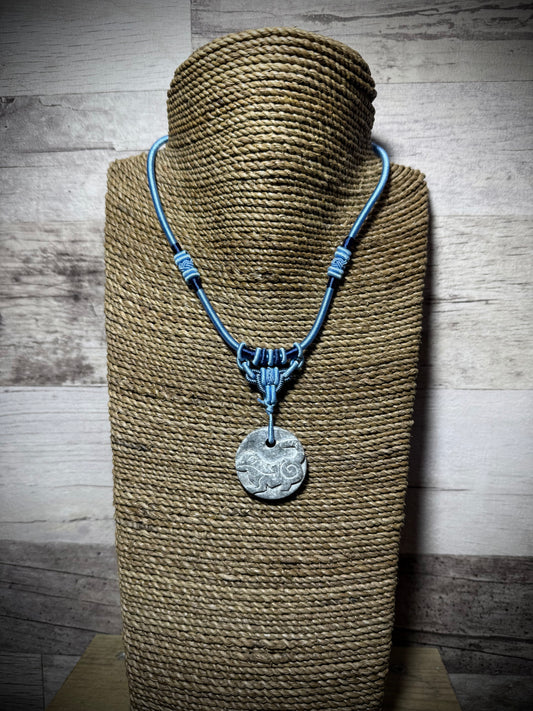 Hand Carved Stone Necklace - Otter - Ceredigion Dreadlocks