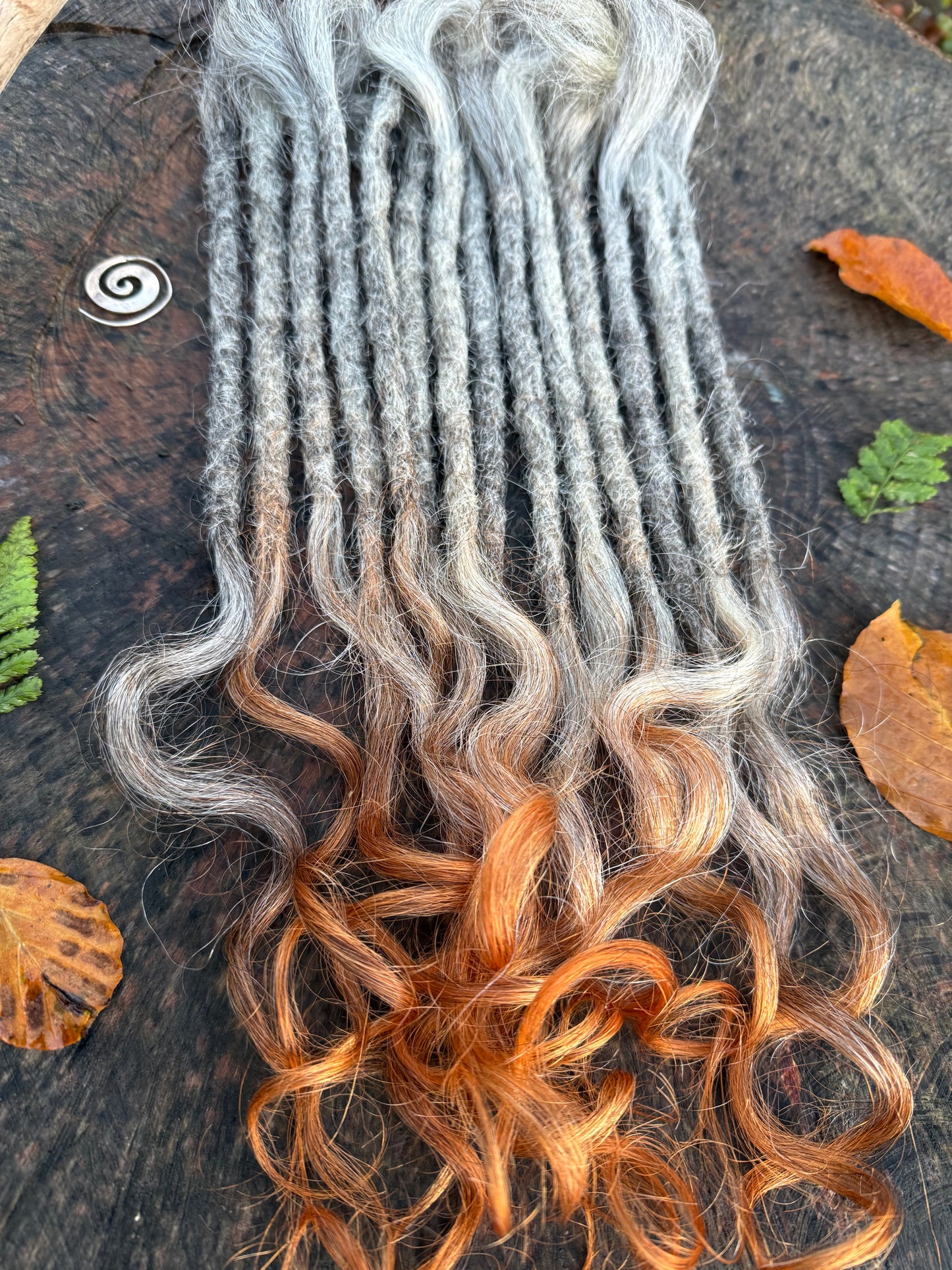 Raw Grey Salt & Pepper 16 Inch Extensions - Ceredigion Dreadlocks