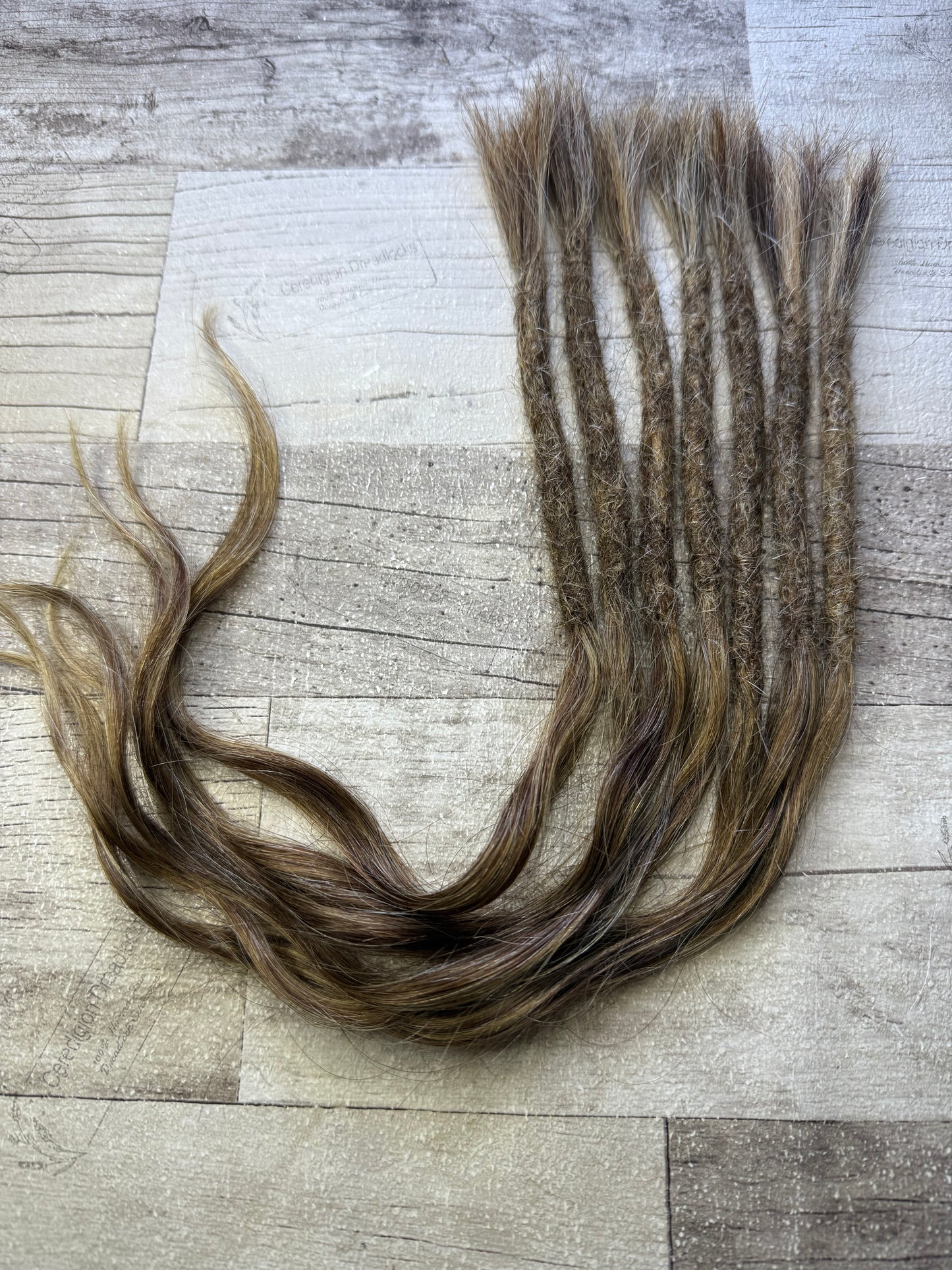 Mixed Blonde Brown Extensions 17 Inch - Ceredigion Dreadlocks