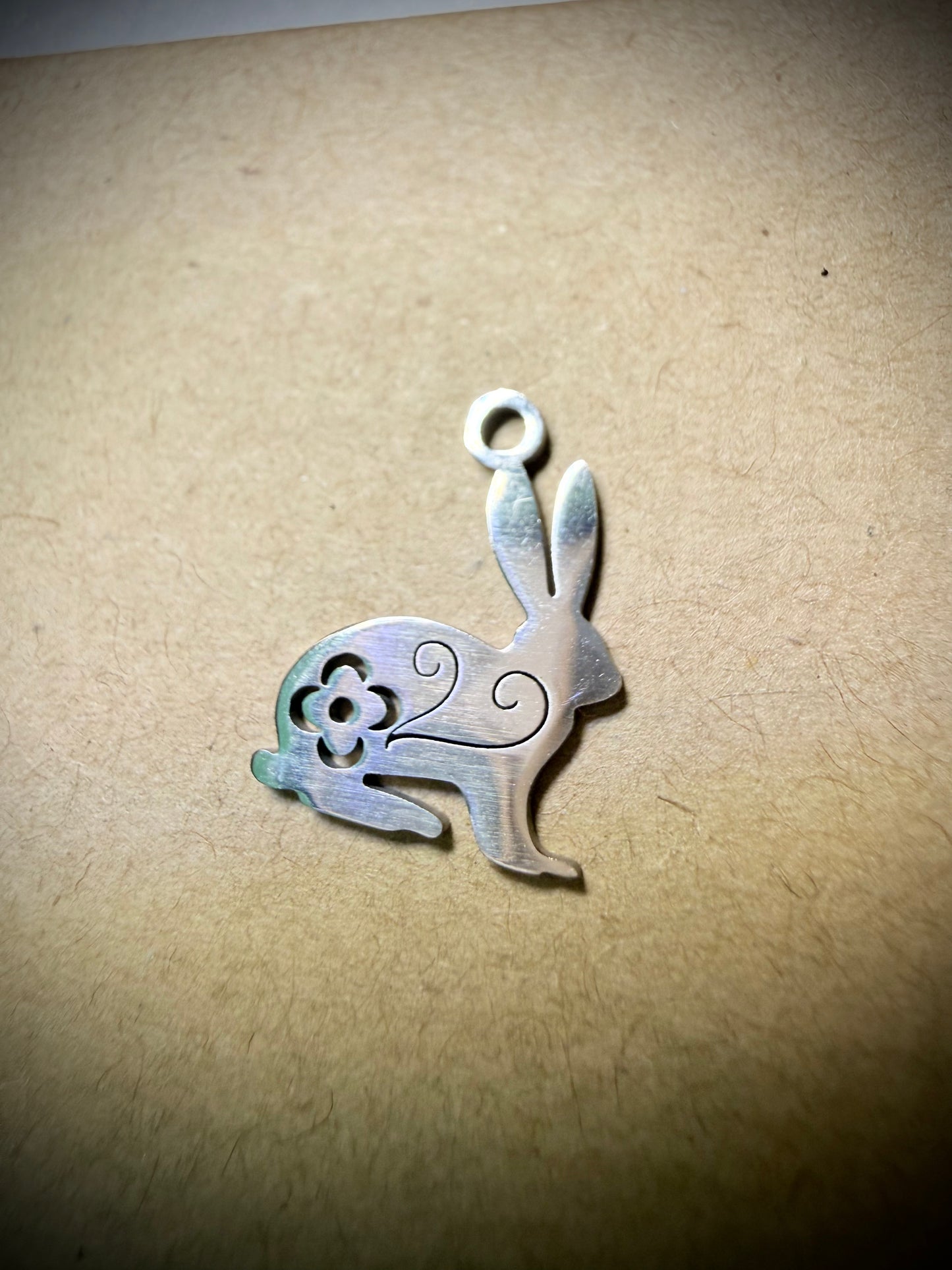 Rabbit Charm - Stainless Steel - Ceredigion Dreadlocks