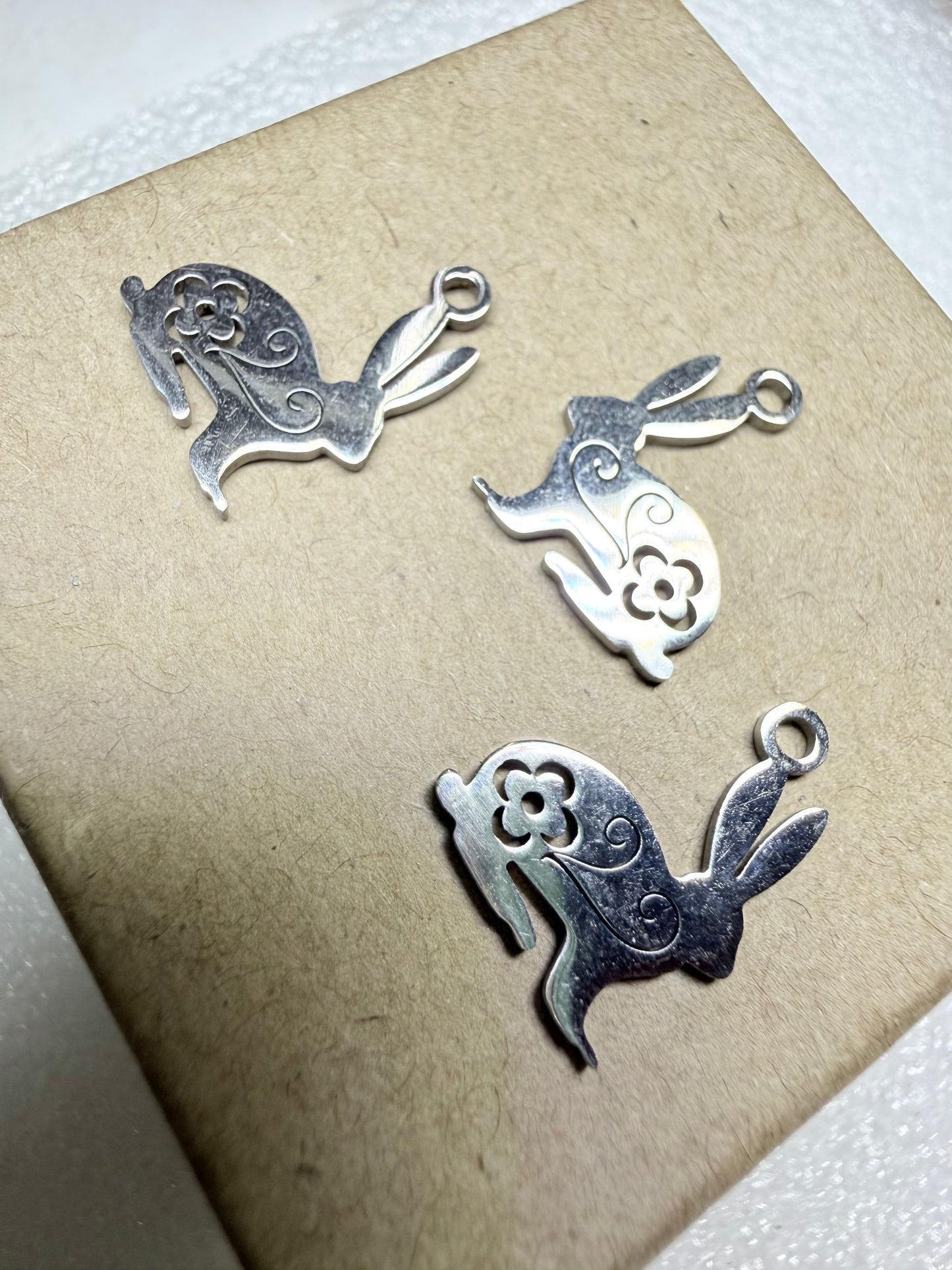 Rabbit Charm - Stainless Steel - Ceredigion Dreadlocks